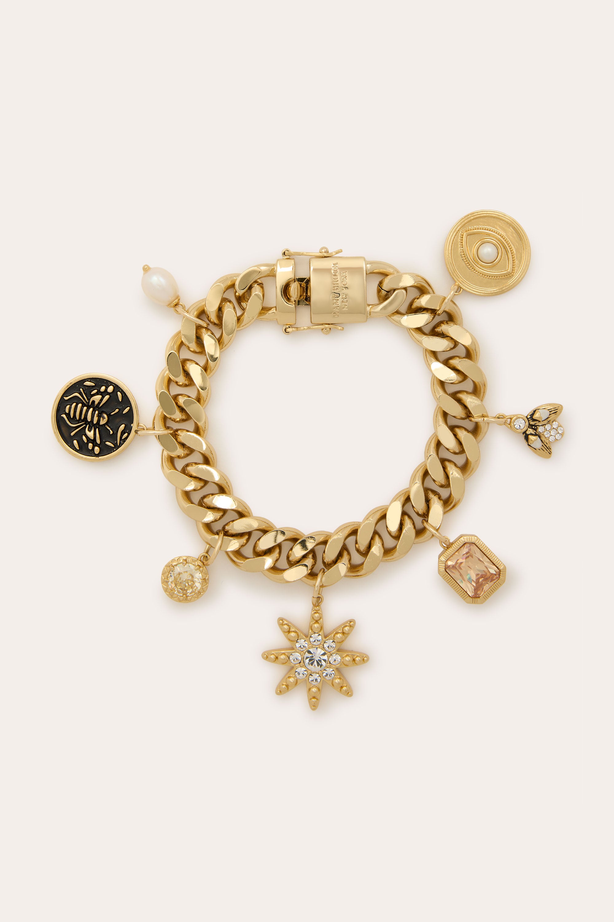 Emmi Charm Bracelet in gold | Ramy Brook