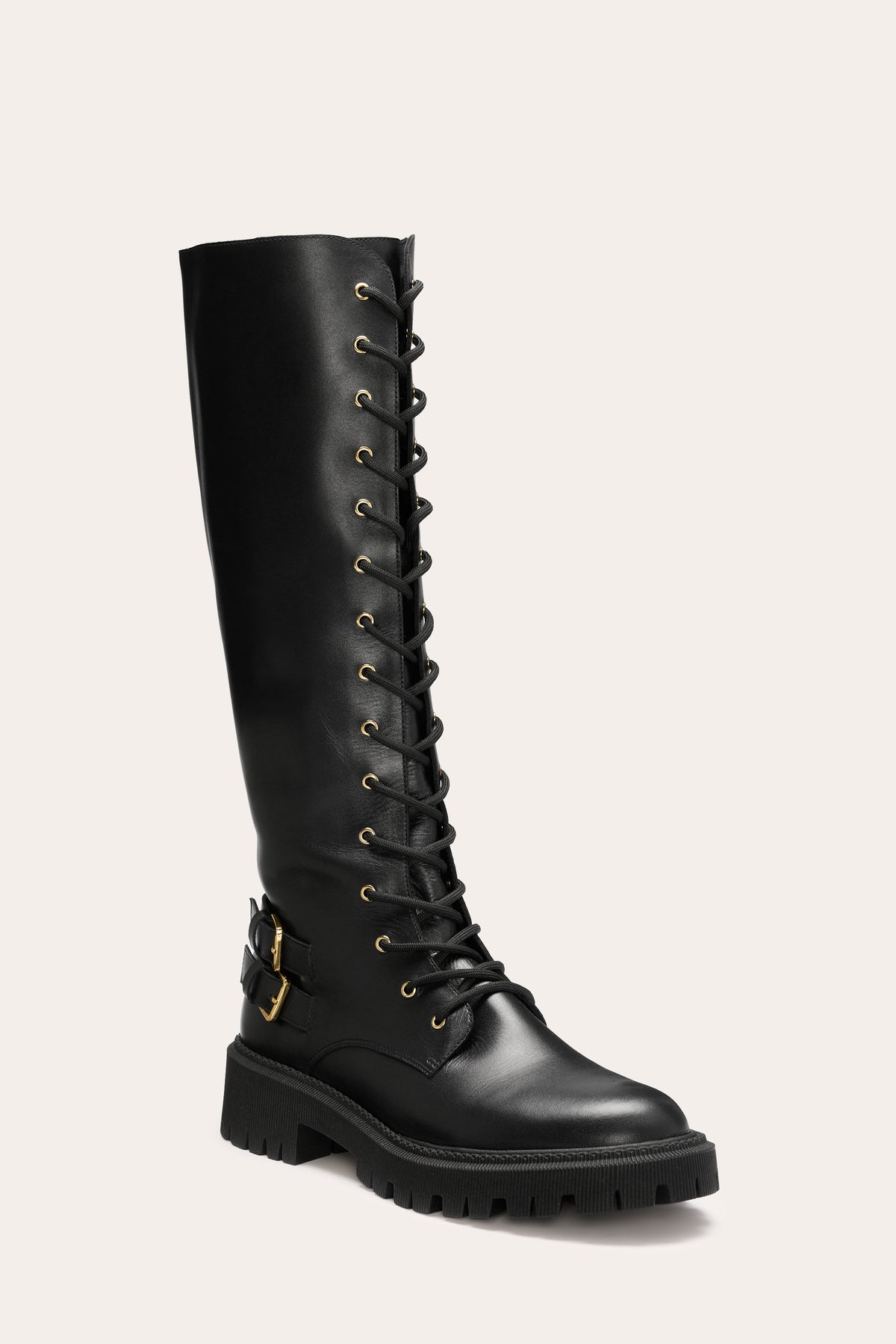 Valentina Buckled Tall Combat Boot view 1