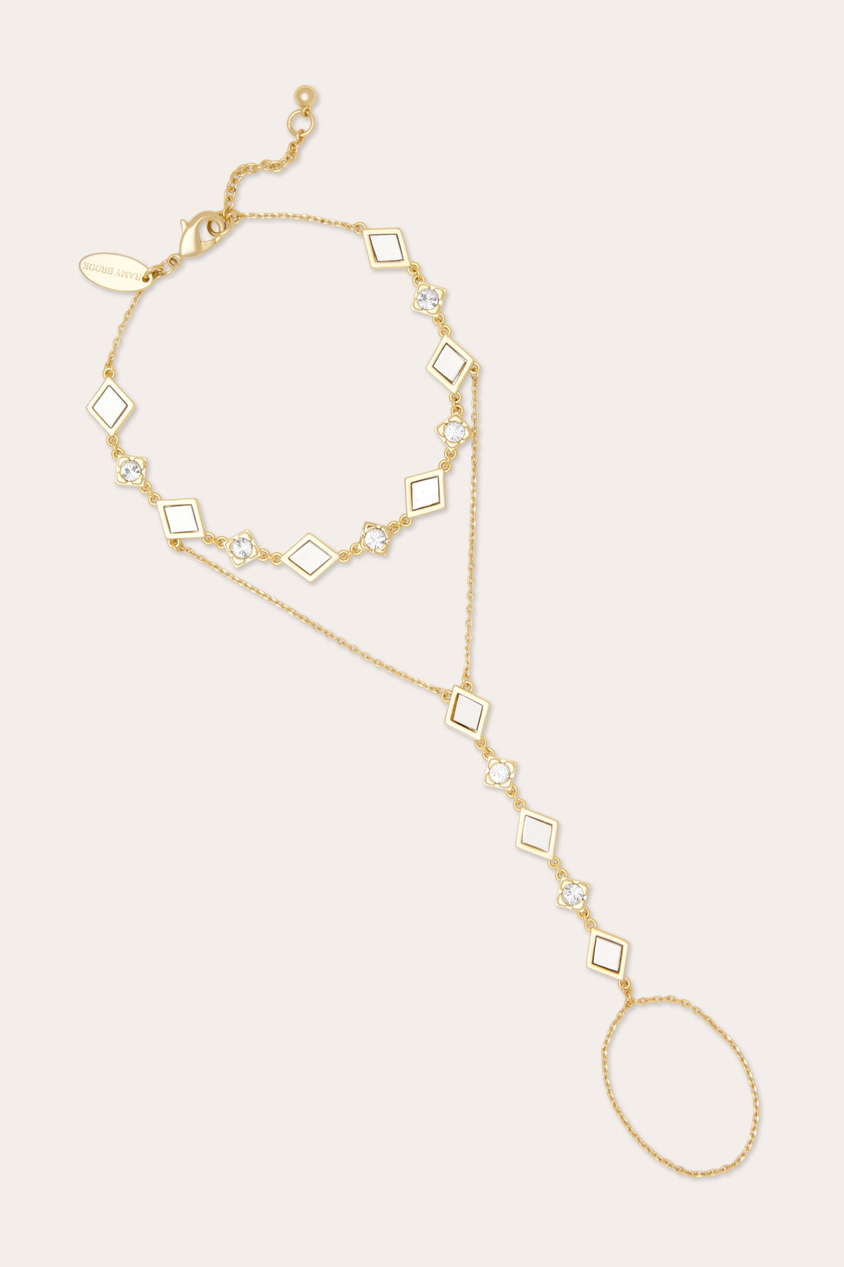 Eliza Geometric Hand Chain view 1