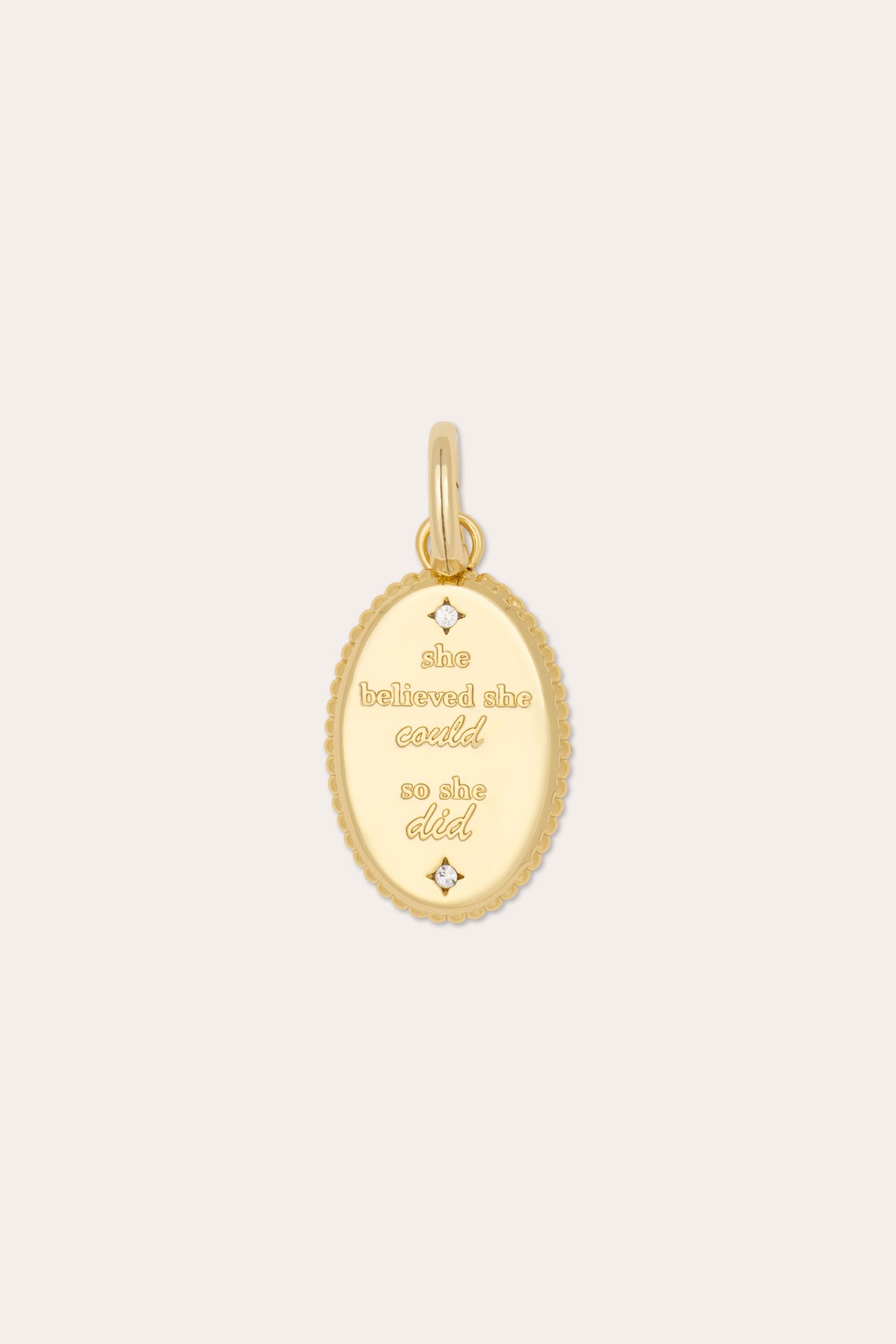 Oval Sayings Charm view 1