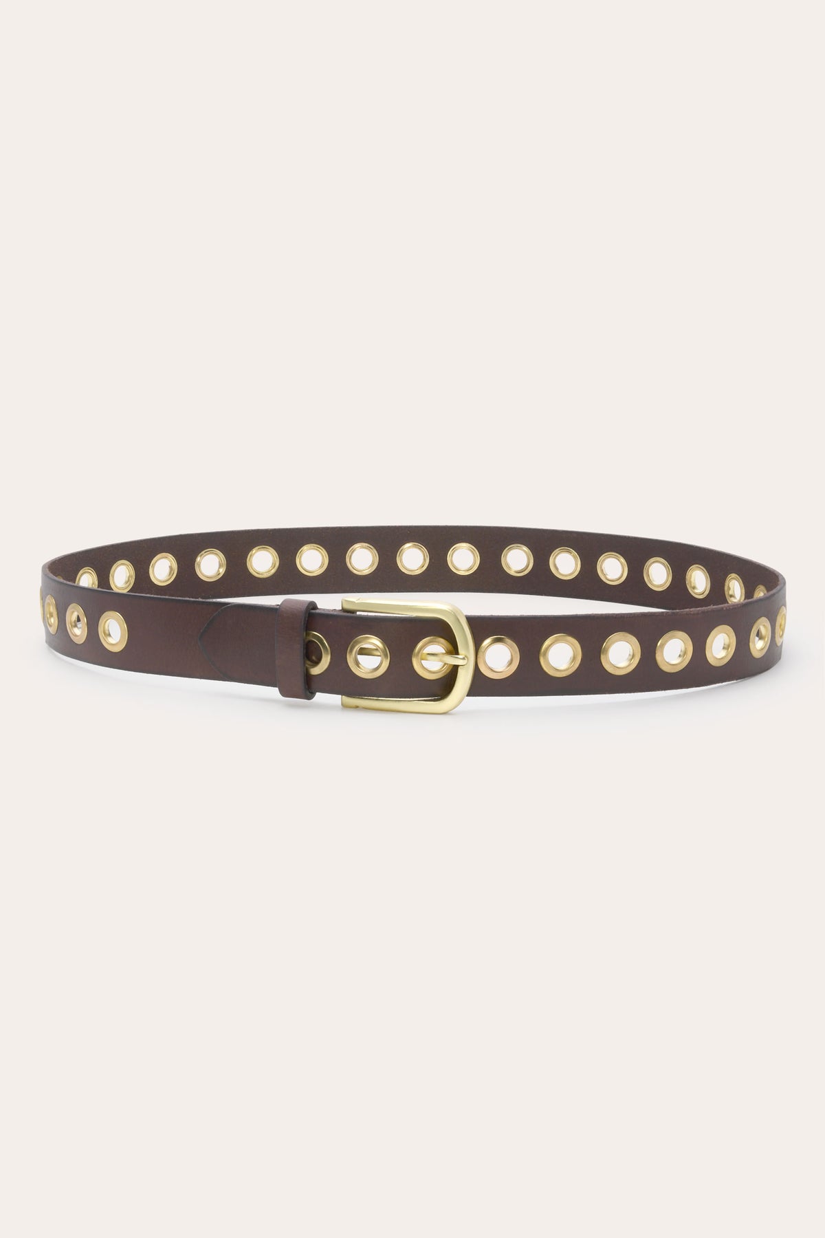 Mina Leather Grommet Belt view 1