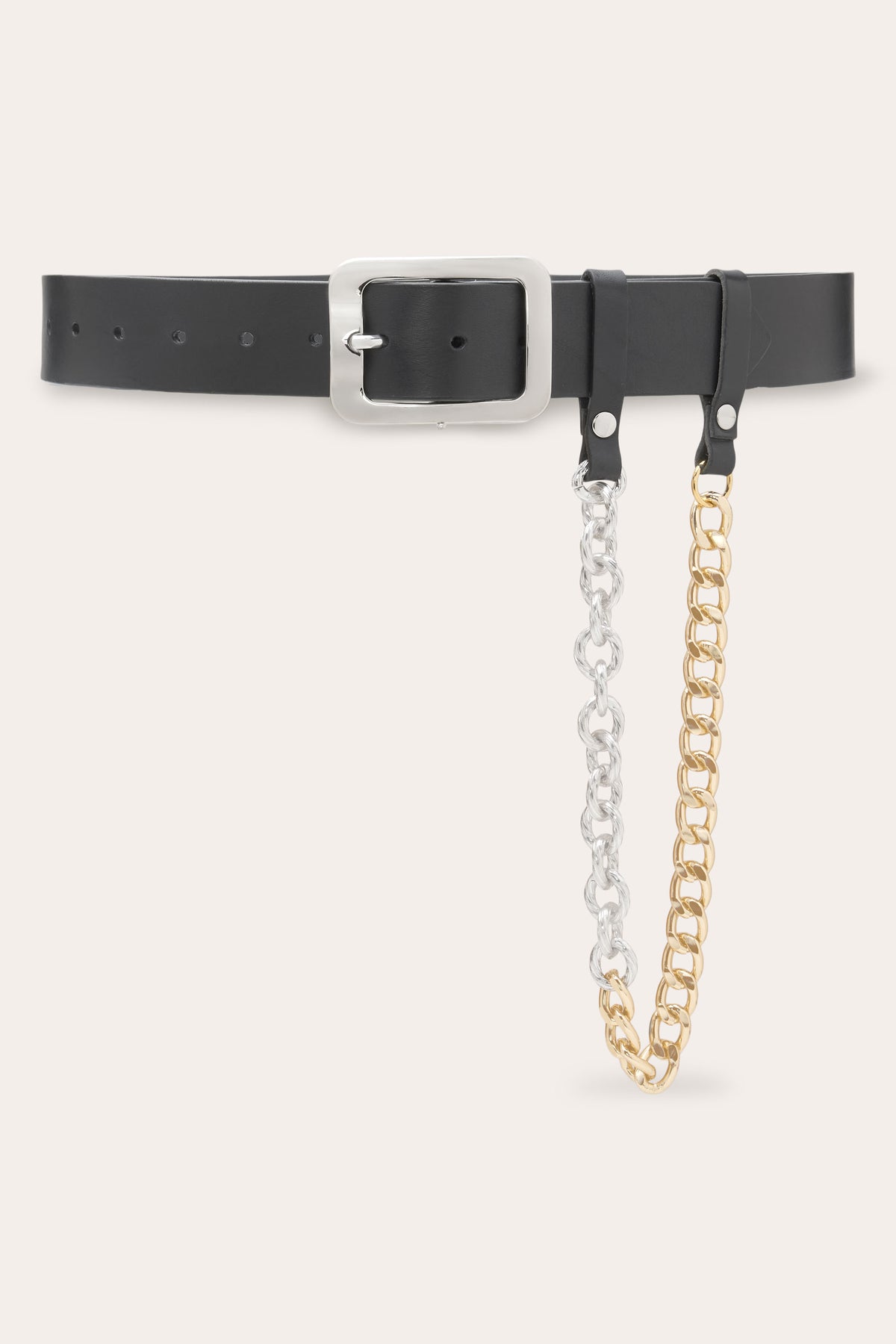 Elyse Leather Chain Belt view 1
