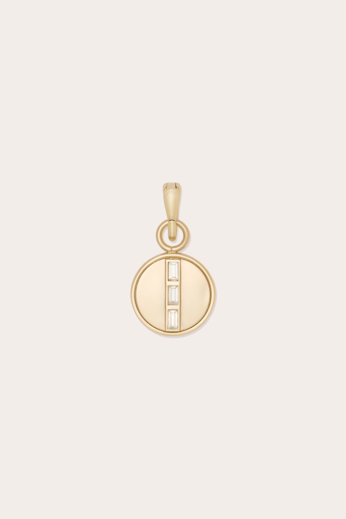 Baguette Stone Pendant Charm view 1