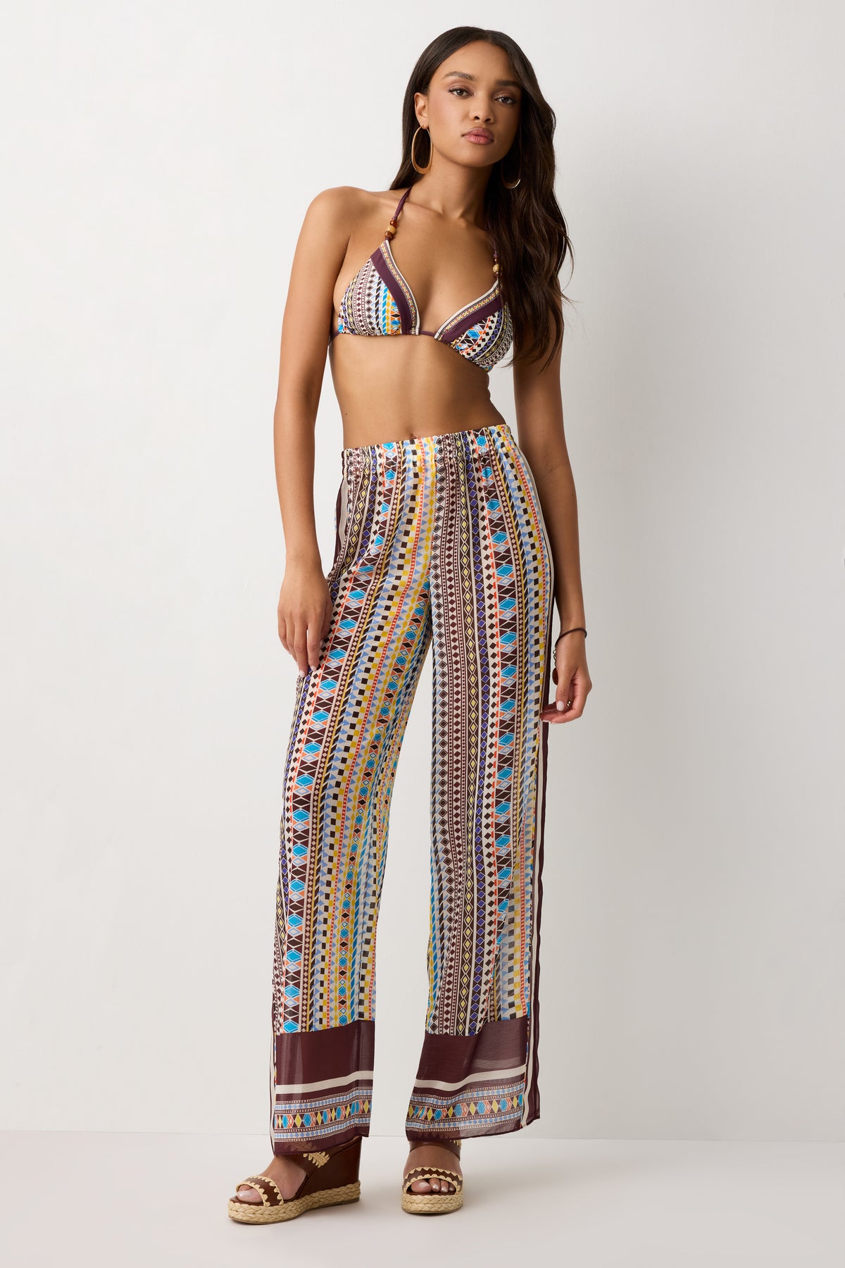 Milo Printed Coverup Pant view 1