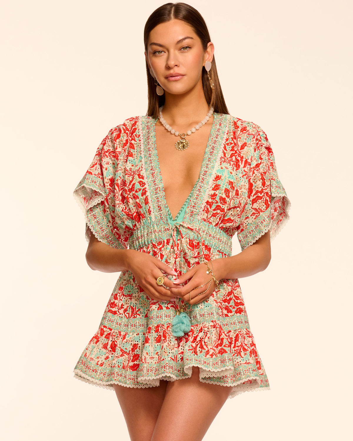 Margo Eyelet Coverup Mini Dress view 1
