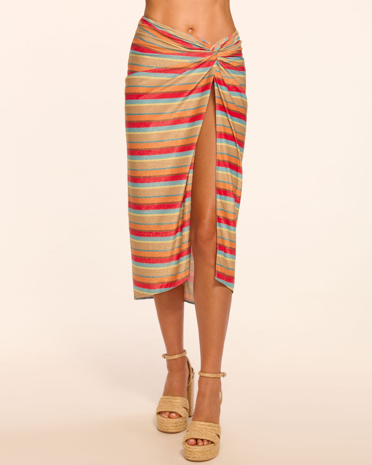 Xana Glitter Stripe Coverup Skirt view 1