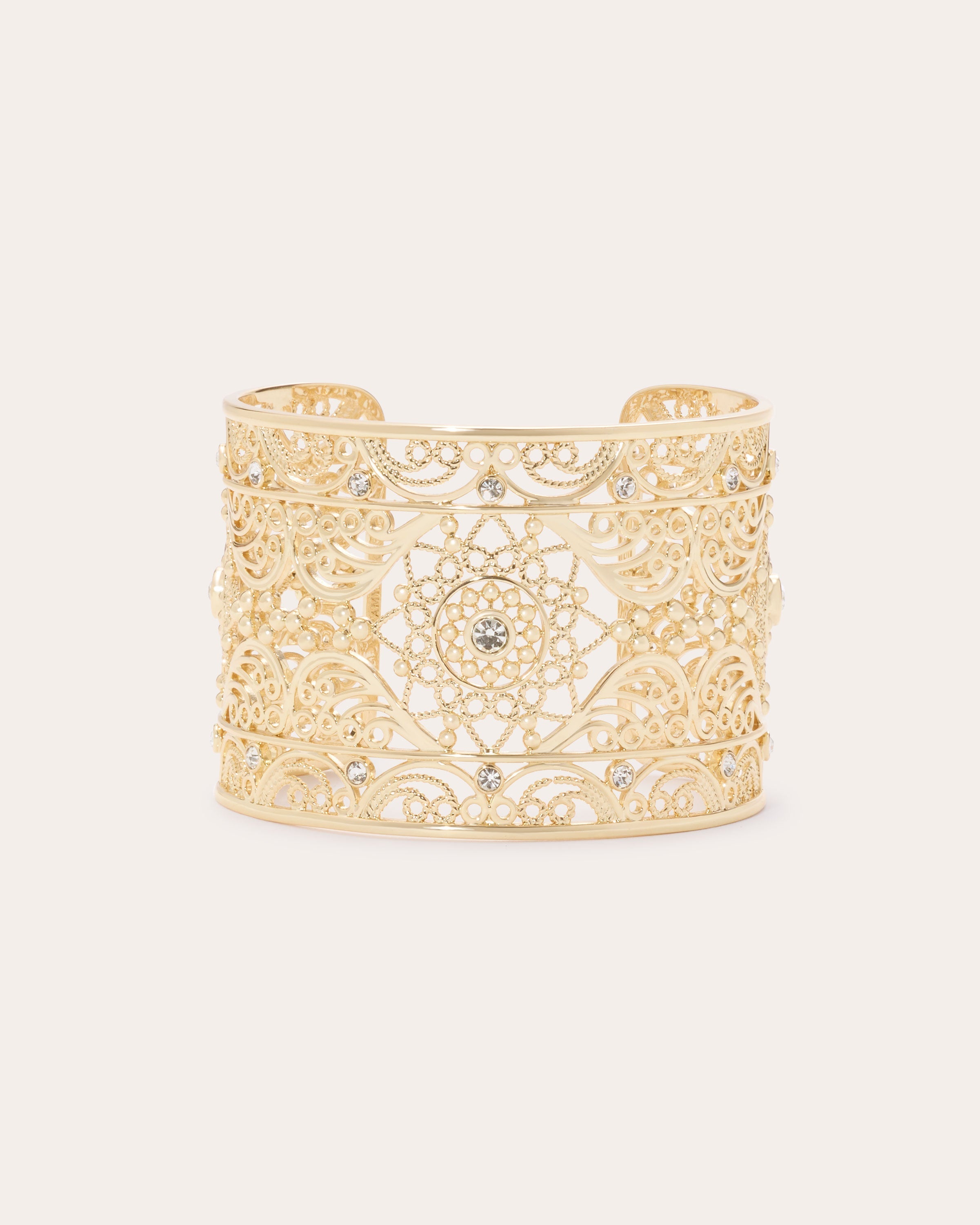 Laya Medallion Cuff Bracelet in gold | Ramy Brook