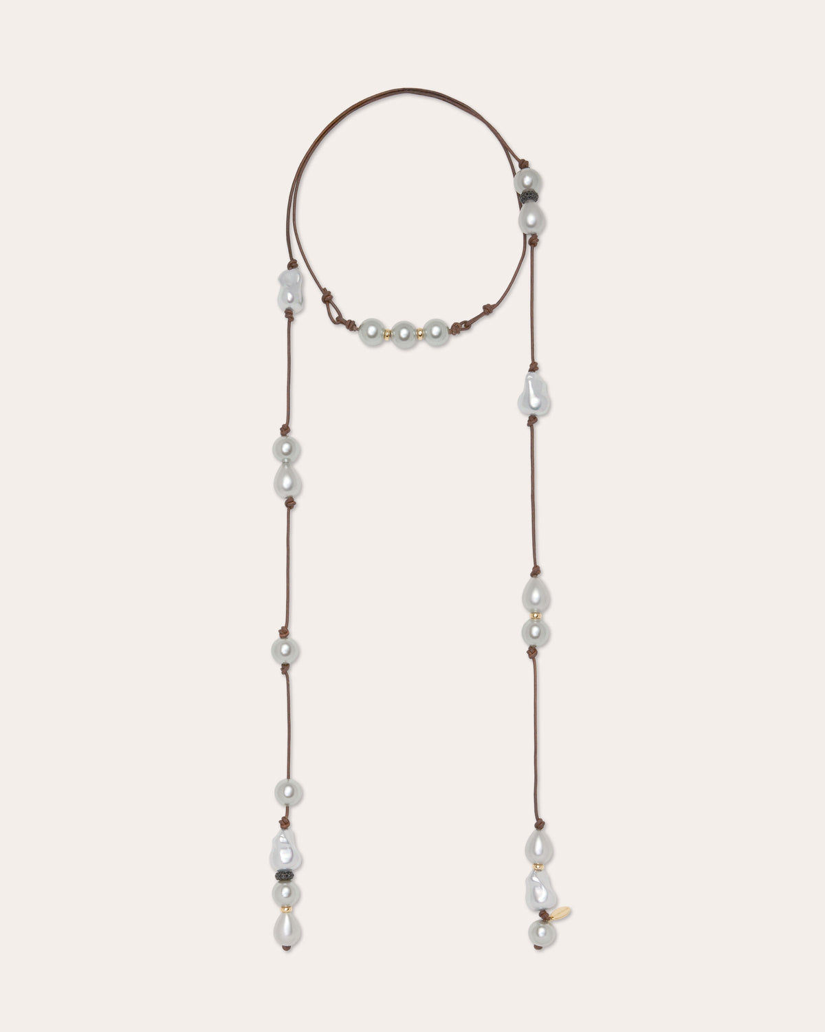 Riya Pearl Cord Wrap Necklace view 1
