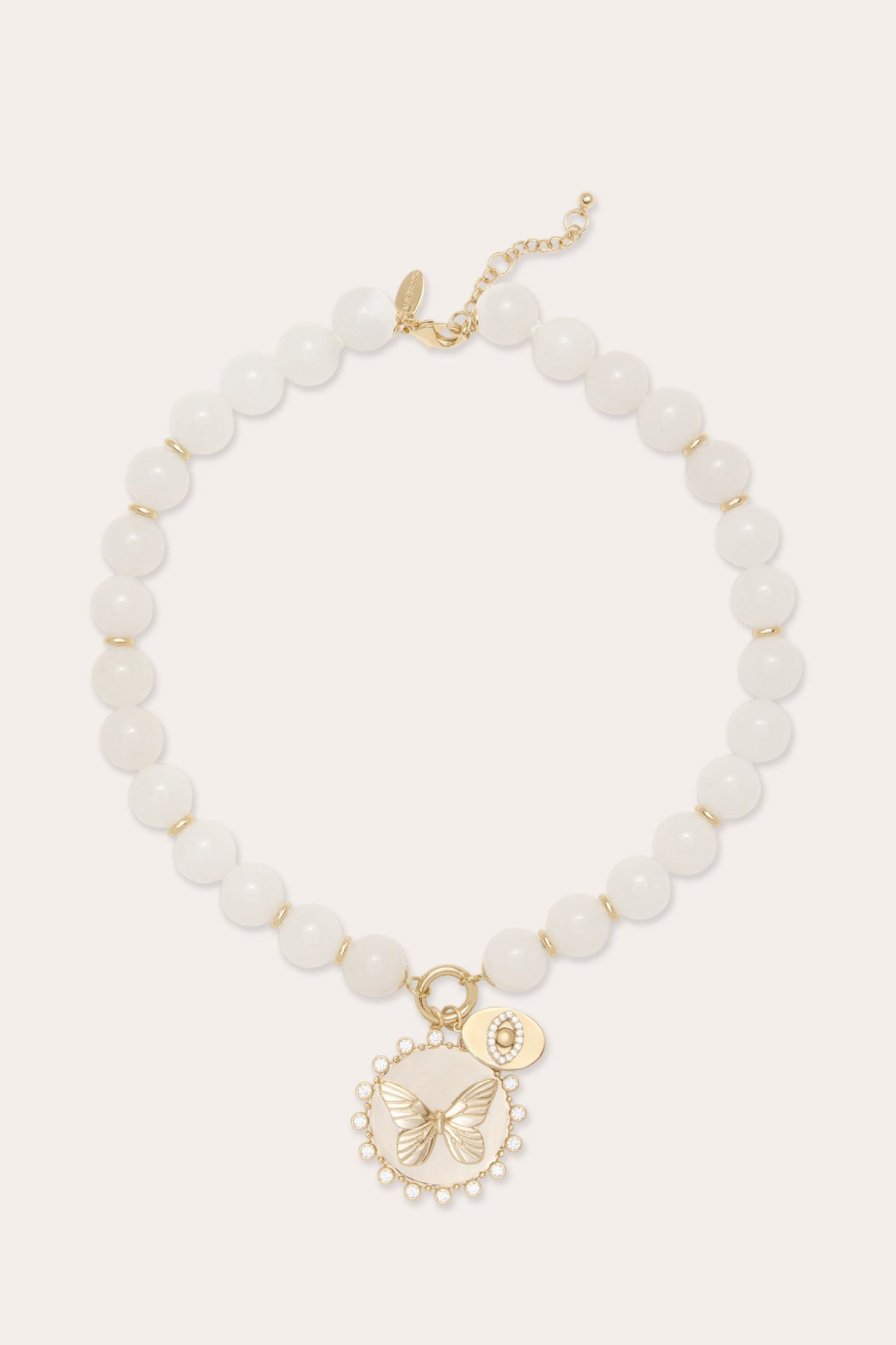 Reva Butterfly Charm Beaded Necklace view 1