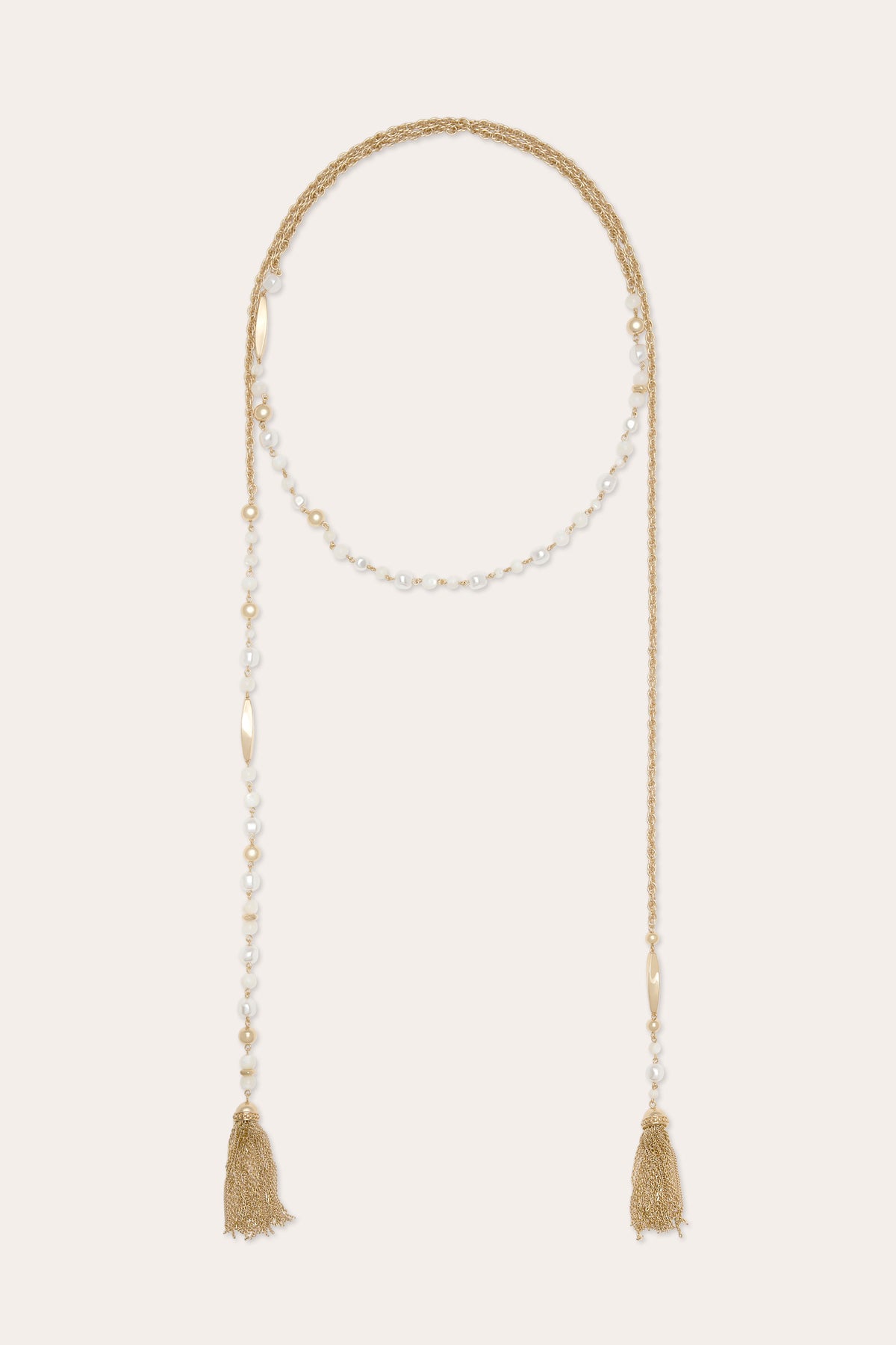 Nira Tassel Lariat Necklace view 1