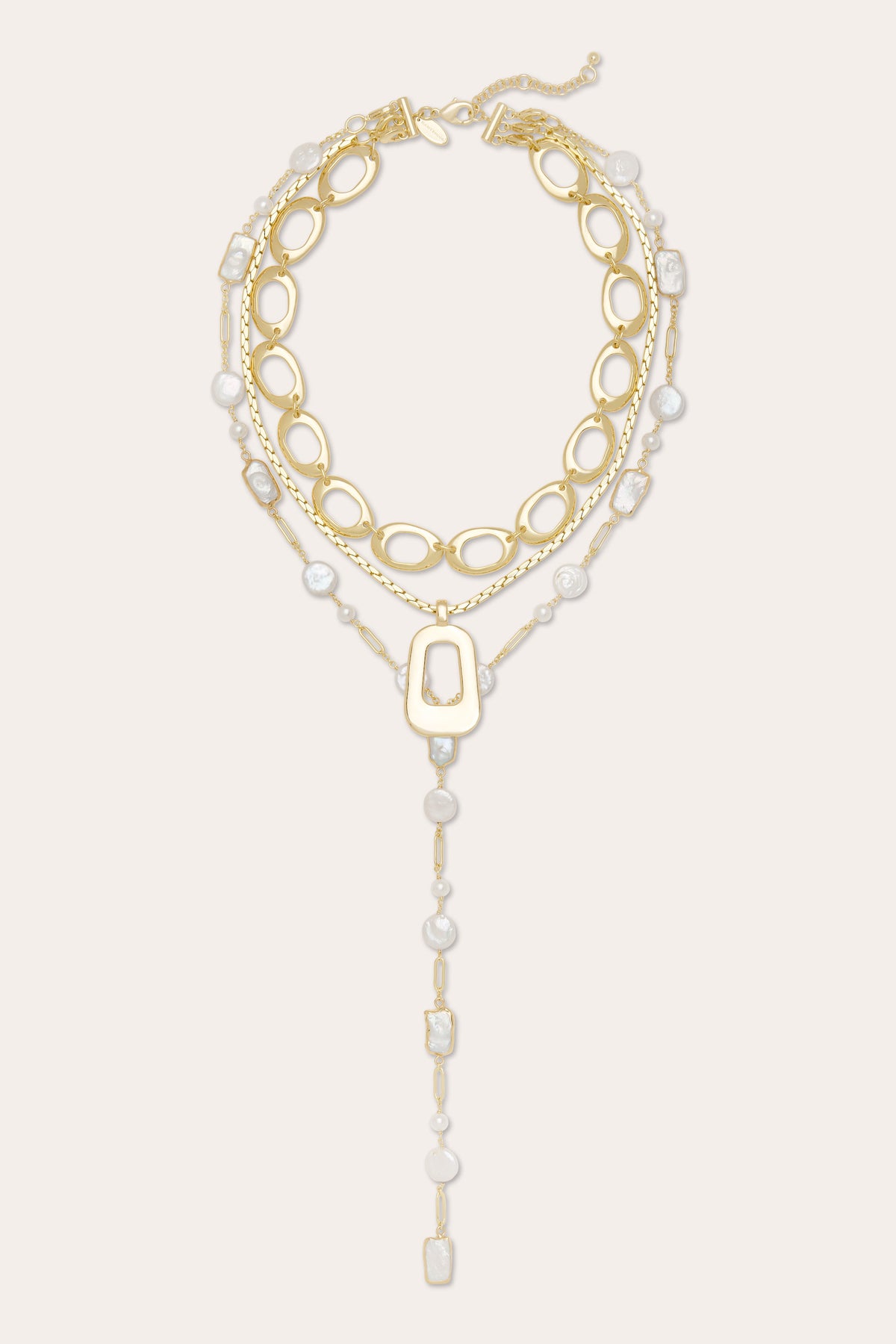 Elissa Pearl Lariat Necklace view 1