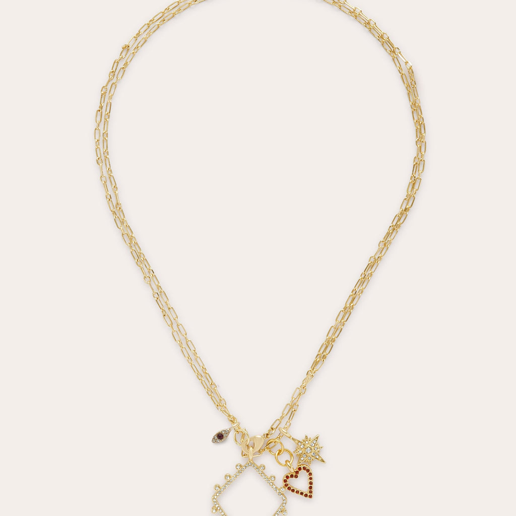 Zena Charm Necklace in gold Ramy Brook
