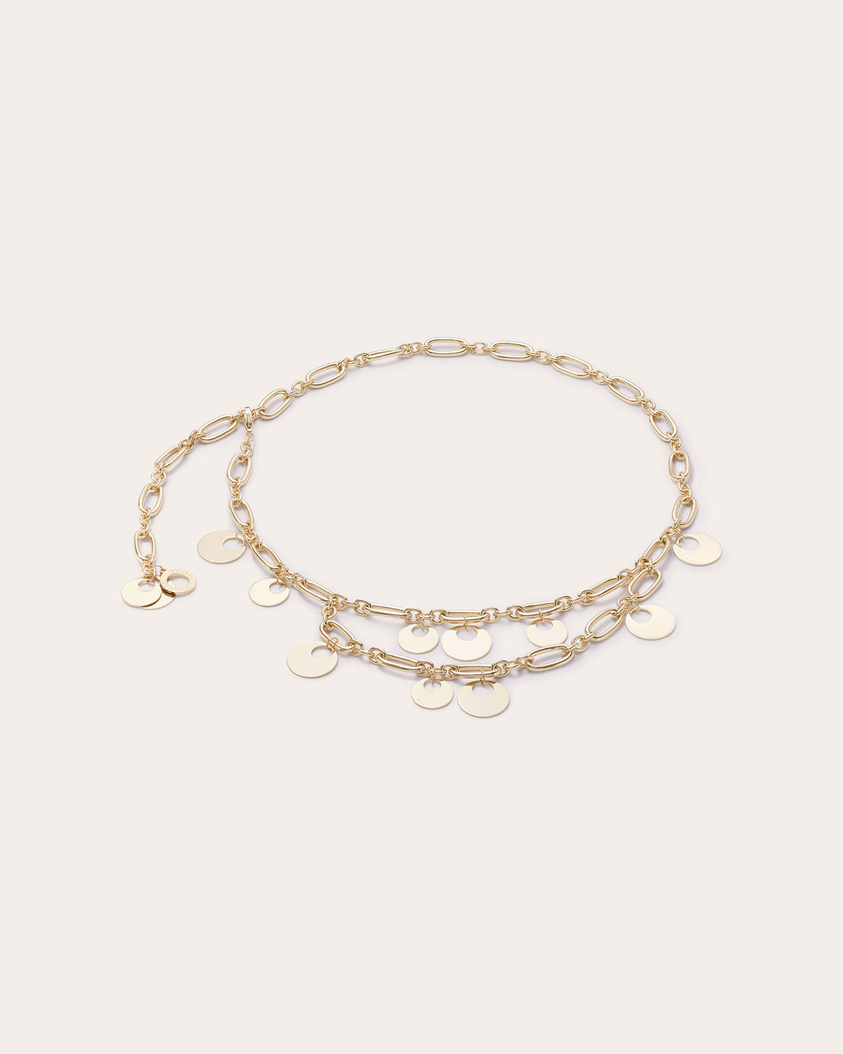 Mckayla Paillette Charm Chain Belt view 1