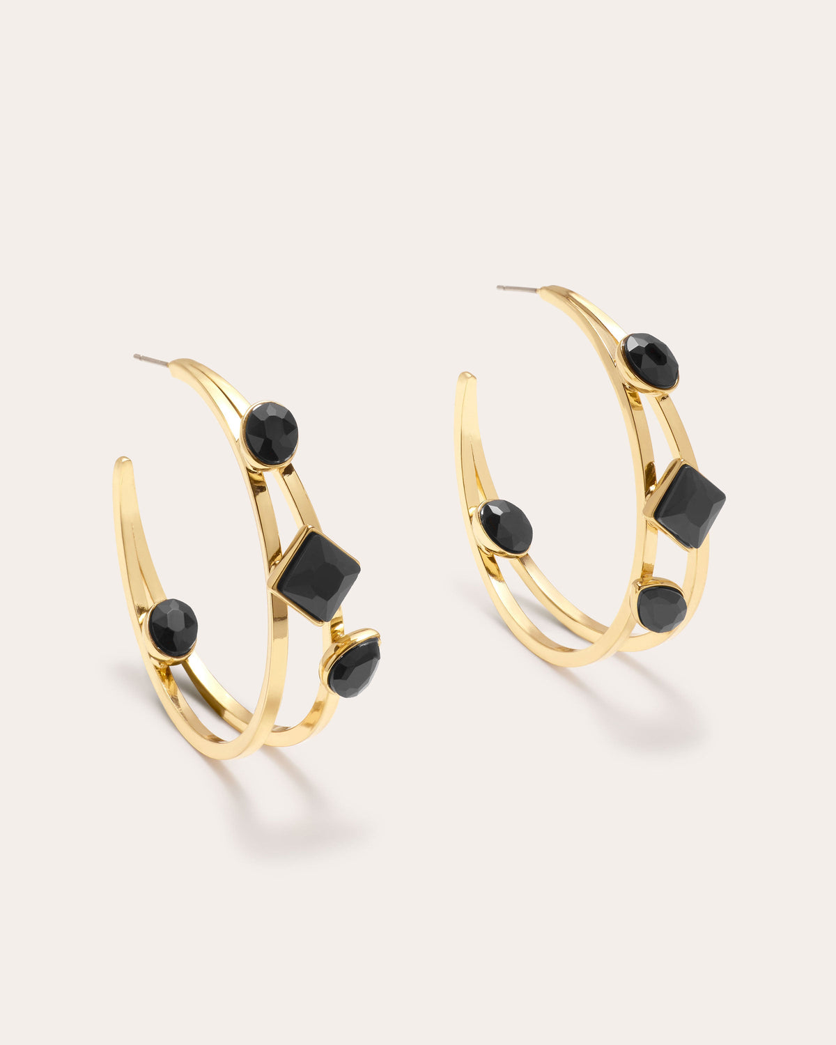 Alena Stone Hoop Earrings view 1