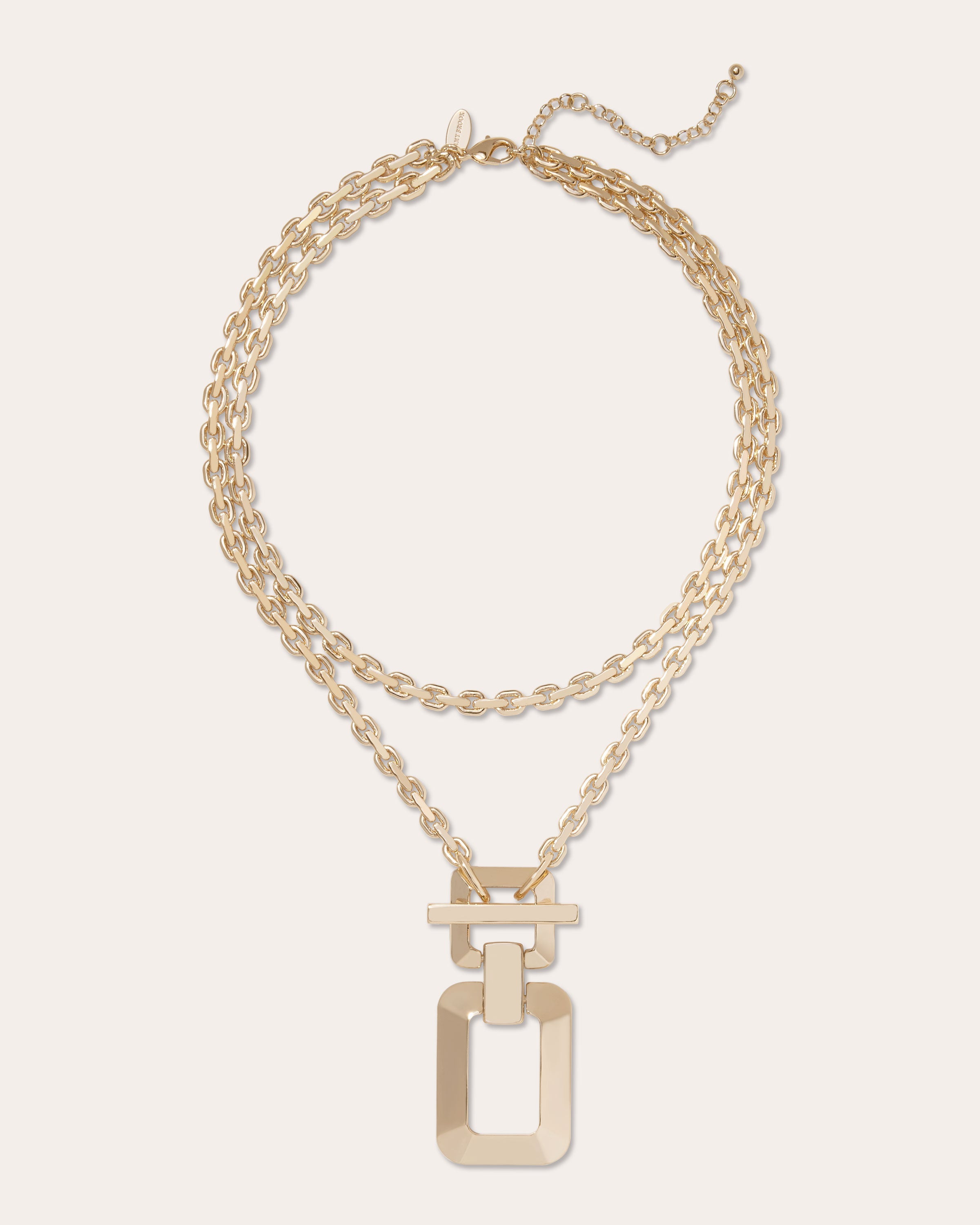Lucia Statement Buckle Necklace in gold | Ramy Brook