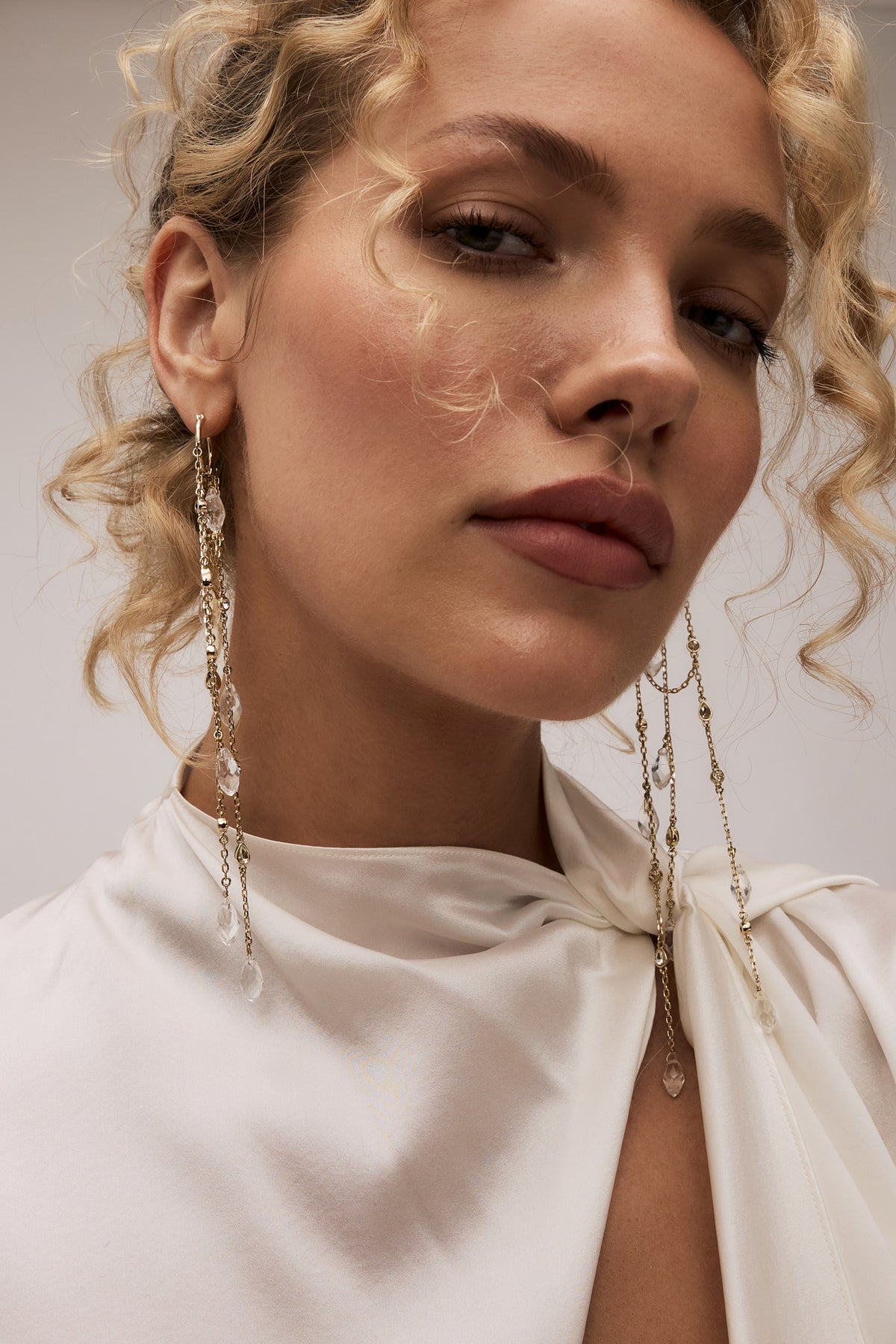 Ayla Layered Drop Earrings view 1