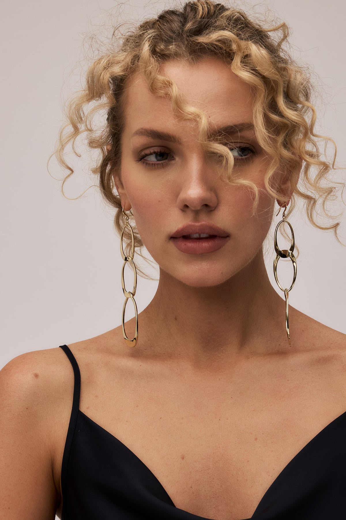 Vivien Layered Link Earrings view 1