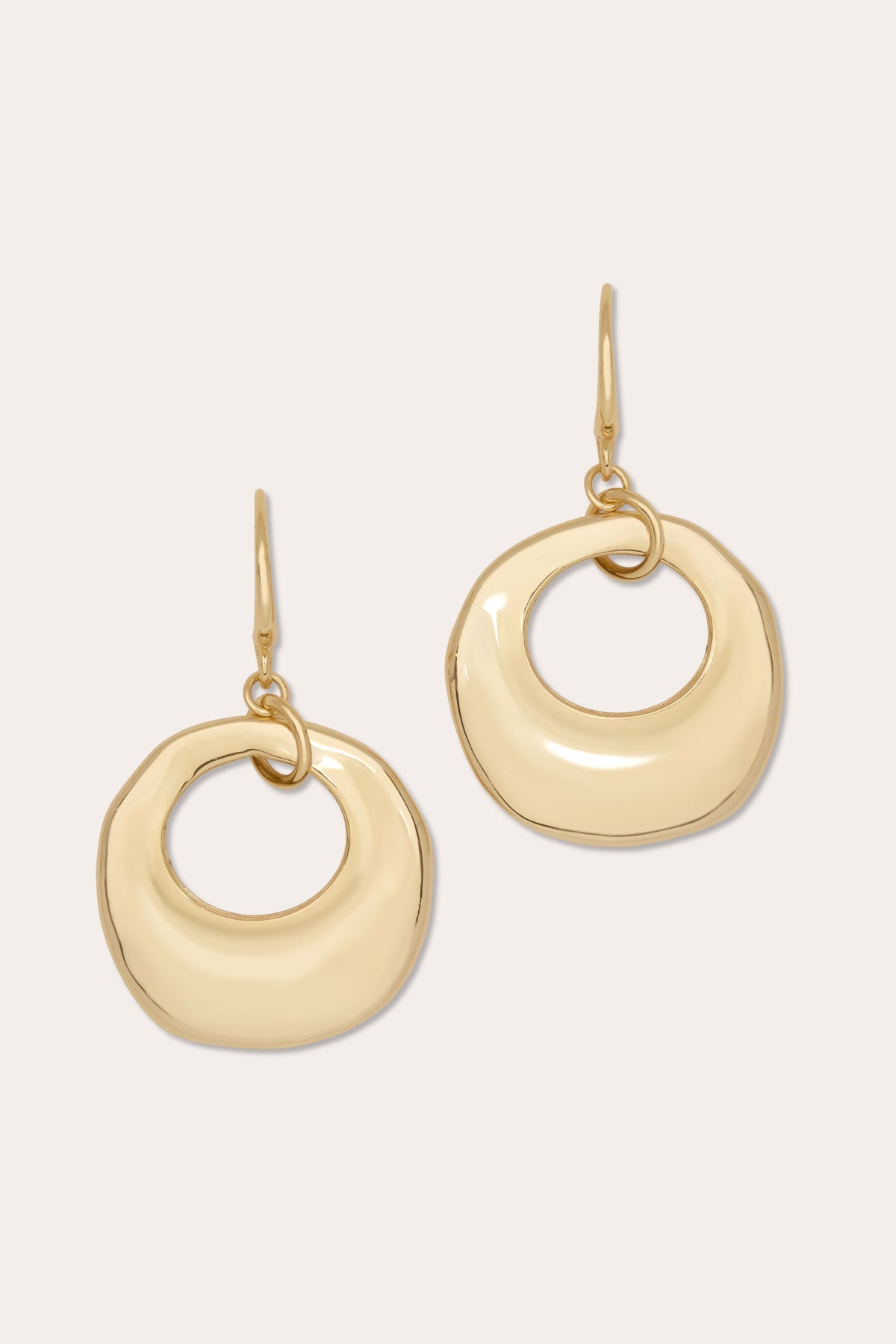 Lina Disc Drop Earrings view 1