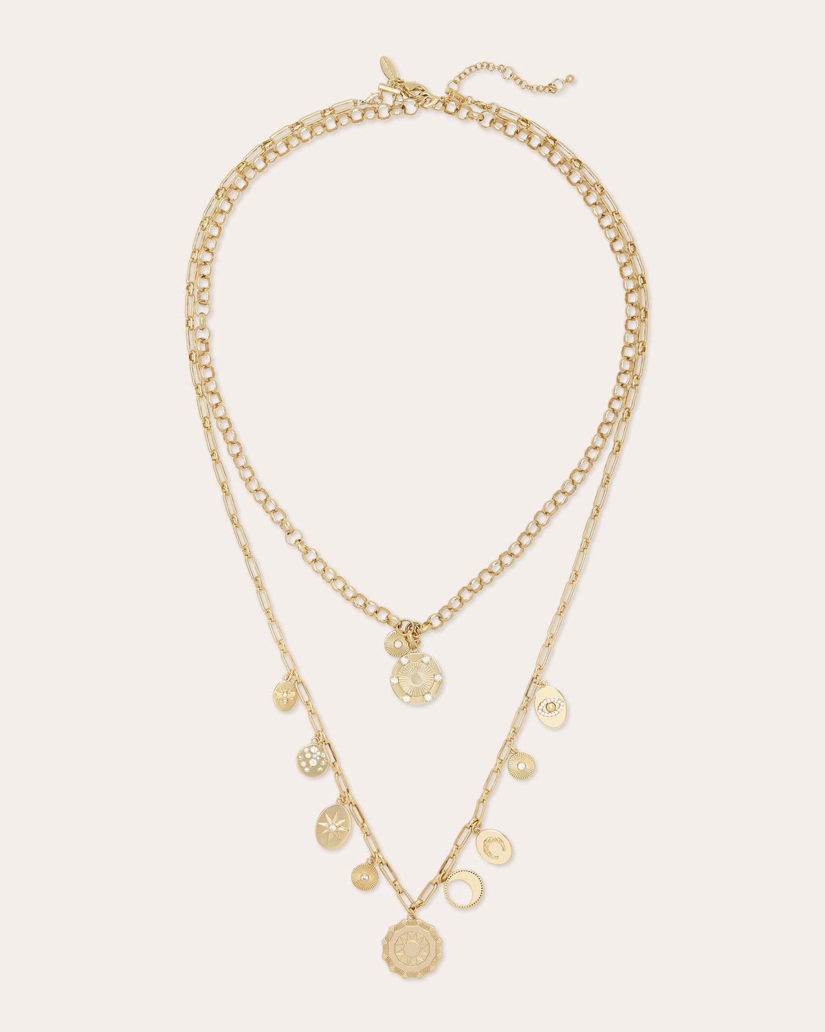 Susana Pave Charm Layered Necklace view 1