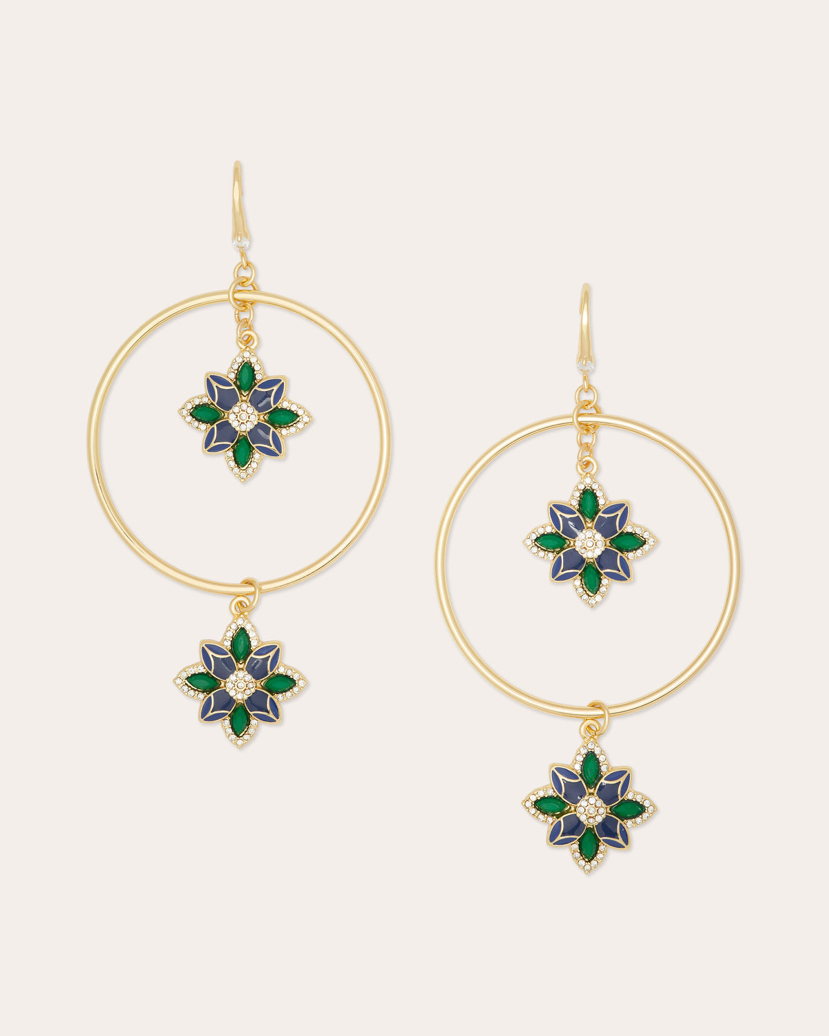 Camila Flower Charm Earrings view 1