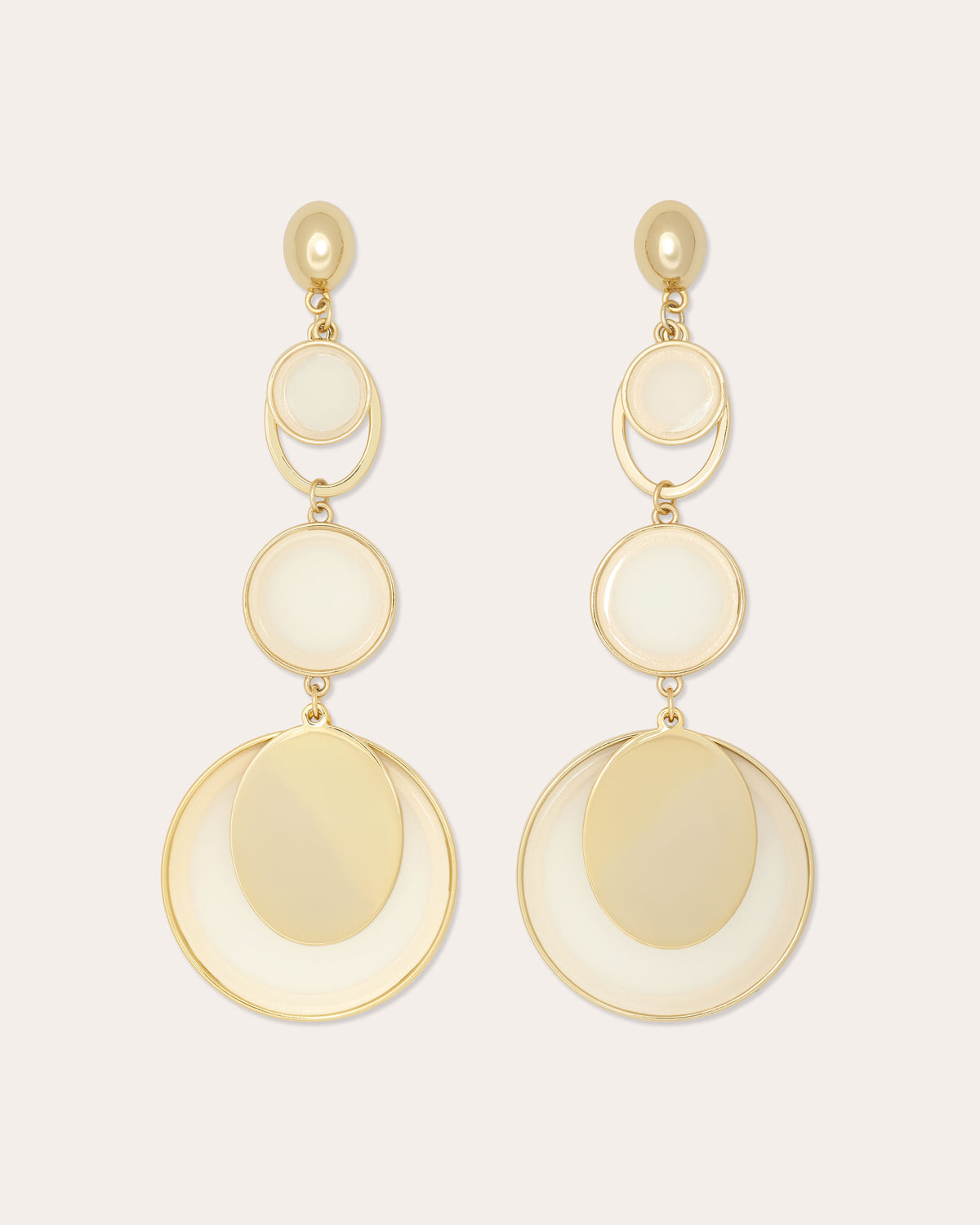 Adriana Layered Disc Earrings view 1