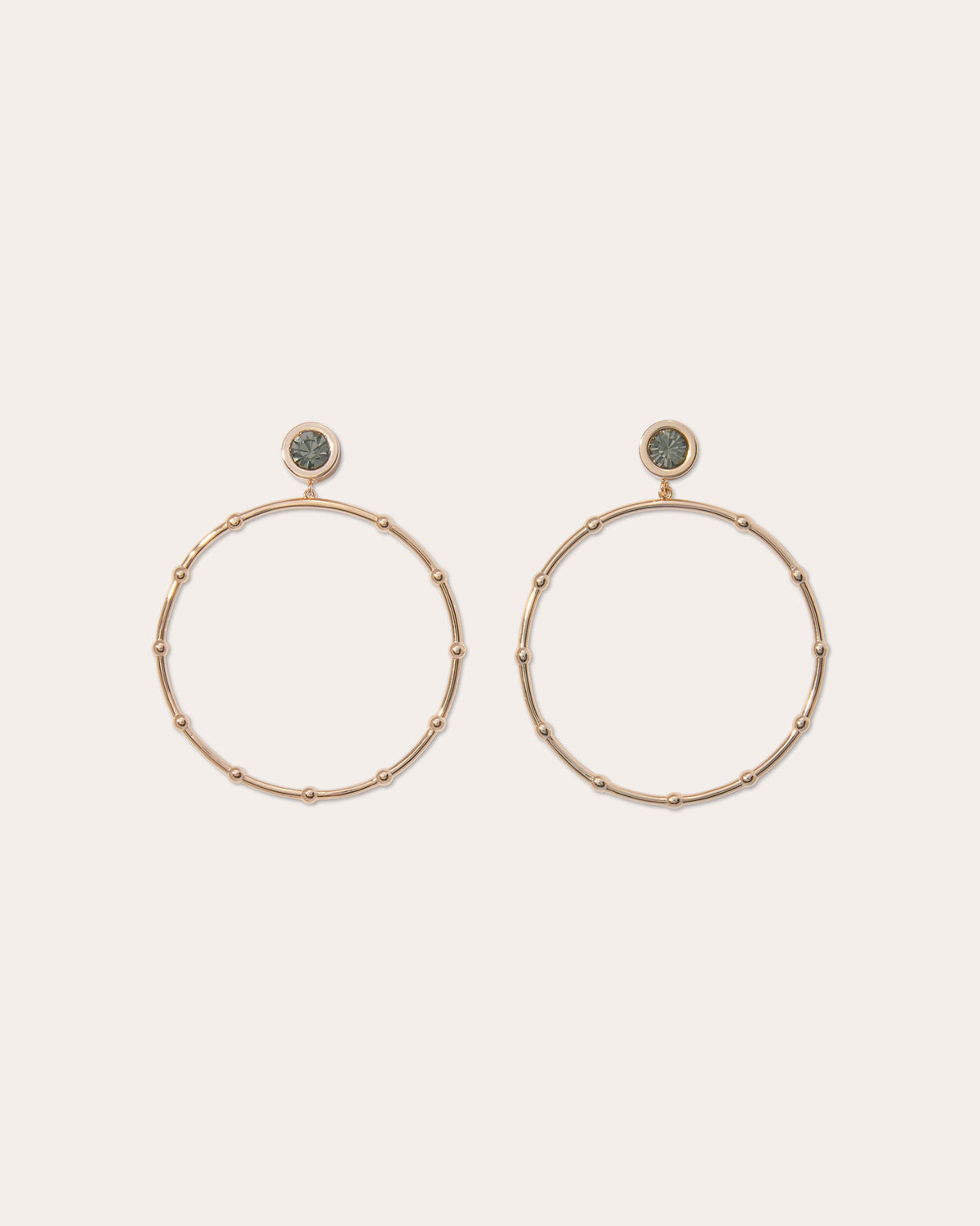 Angely Drop Hoop Earrings view 1