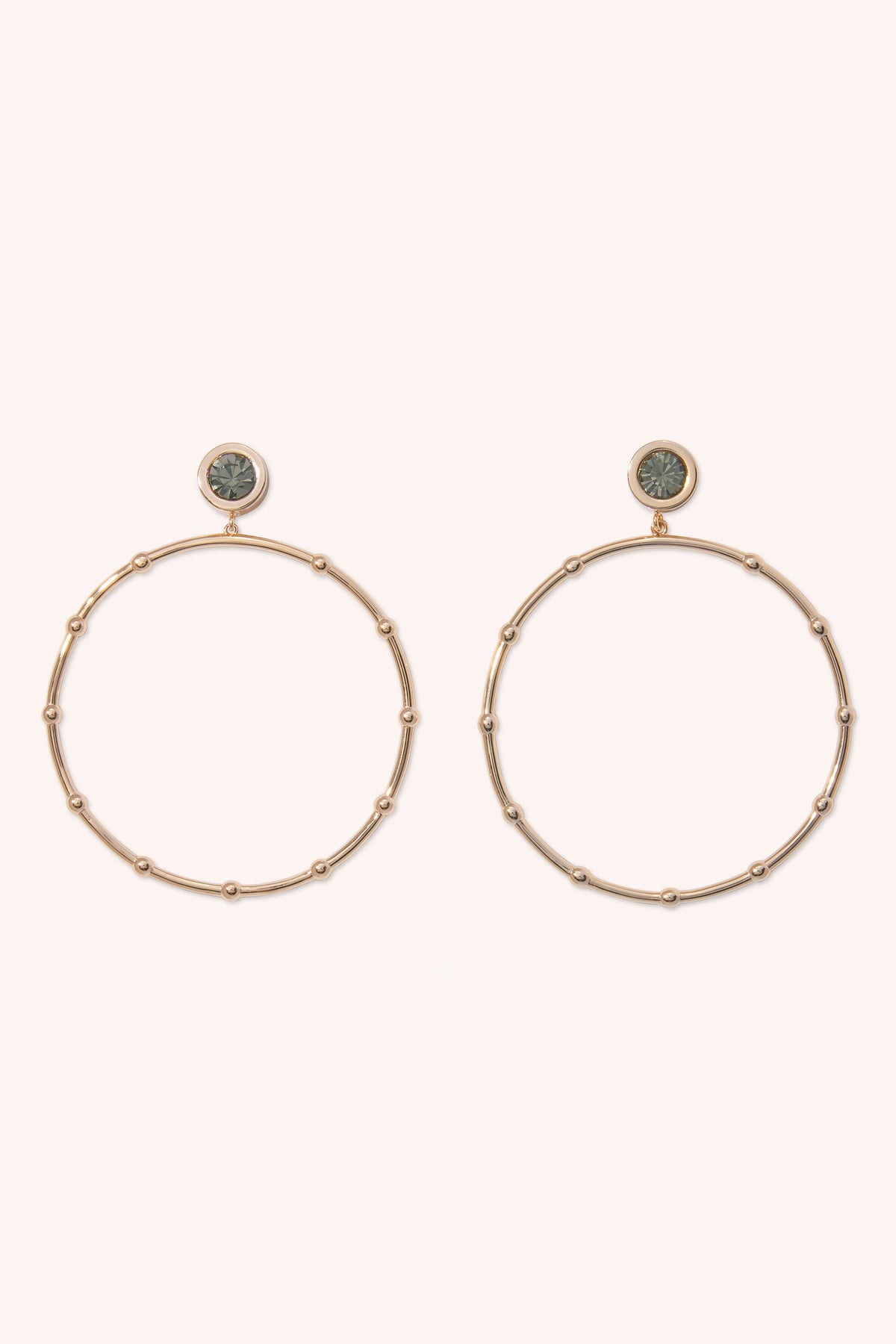Angely Drop Hoop Earrings view 1