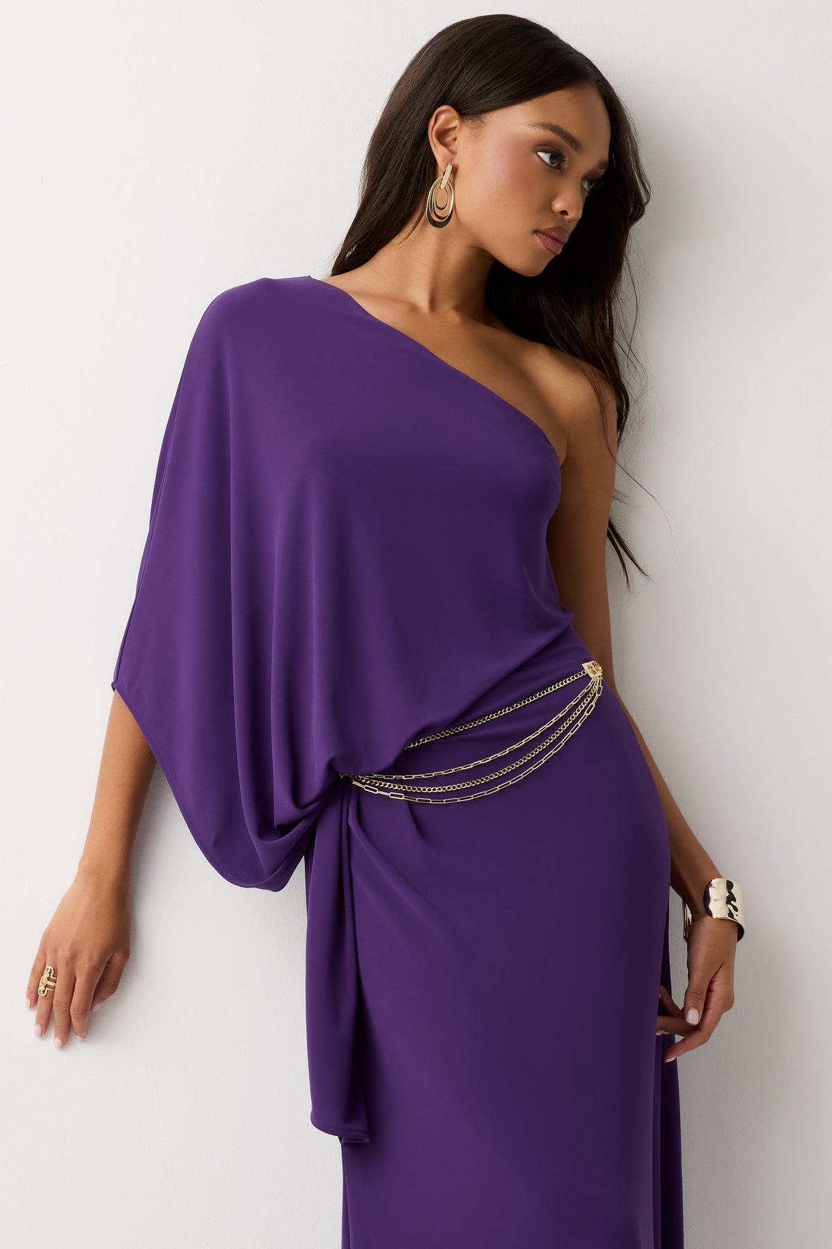 Chantelle Jersey One Shoulder Gown view 1