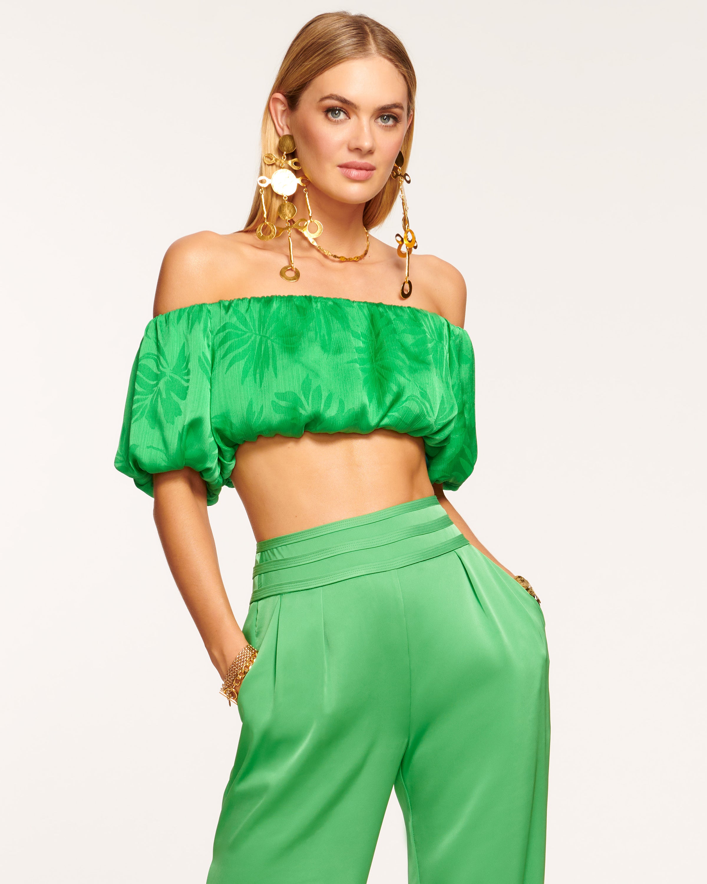 The Green Off Shoulder Top — free download