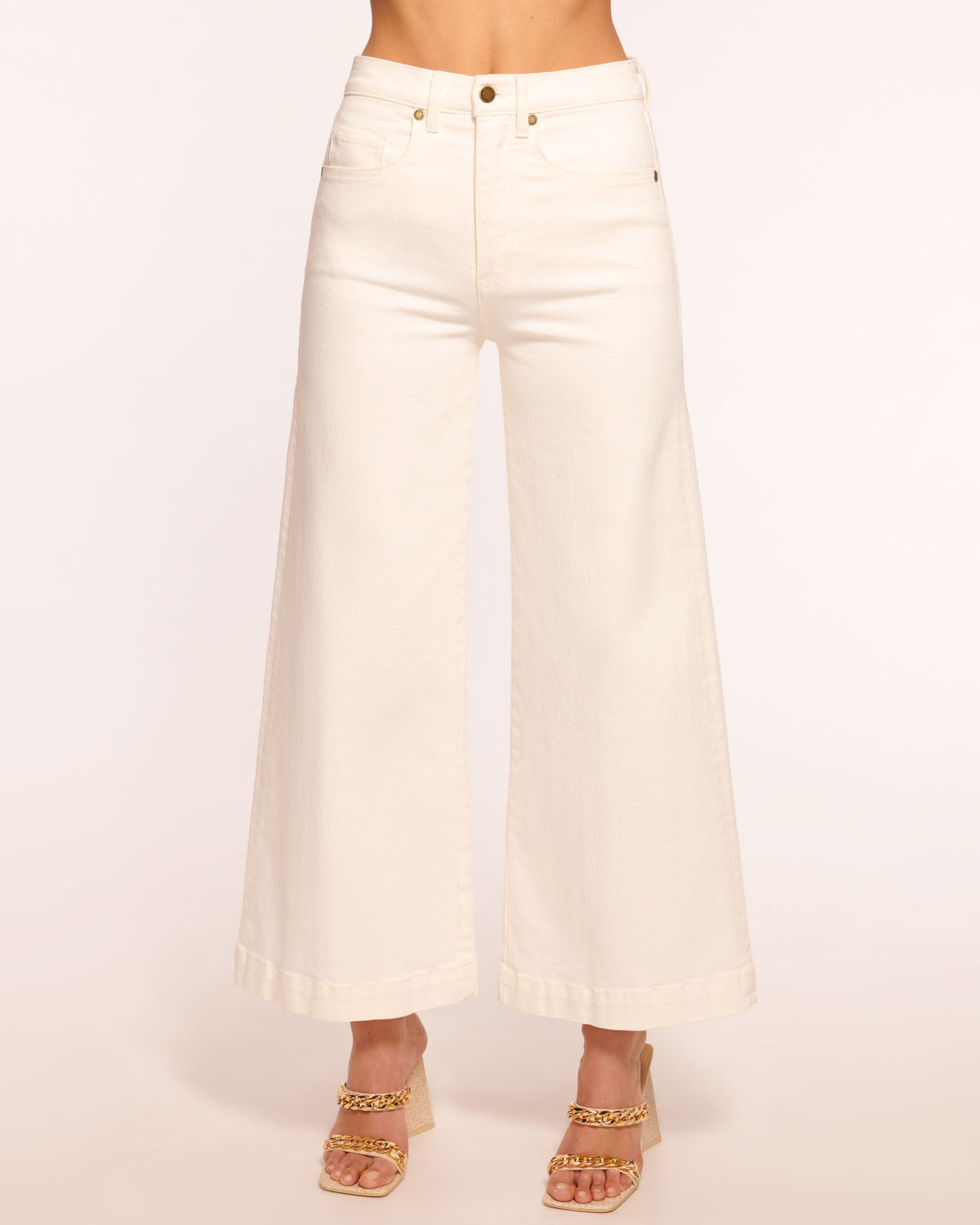 Tyra 5-Pocket Cropped Wide Leg Jean view 1