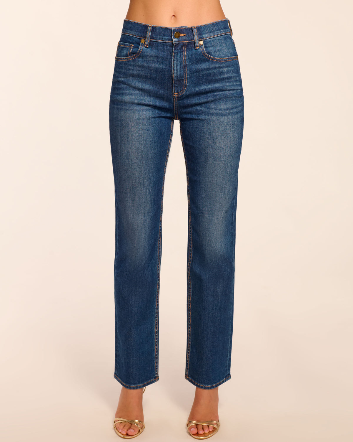 Claudia 5-Pocket High-Rise Straight Leg Jean view 1