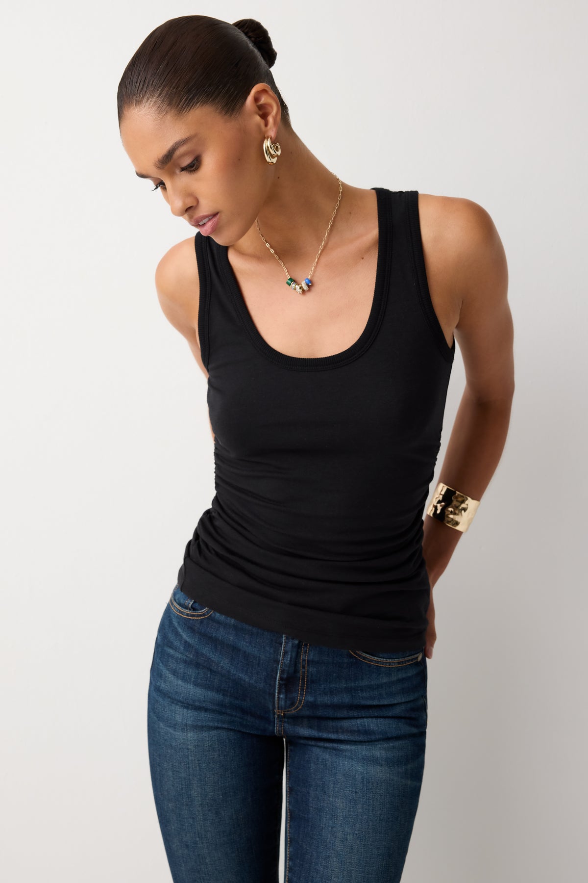 Jacey Knit Scoop Neck Tank Top view 1