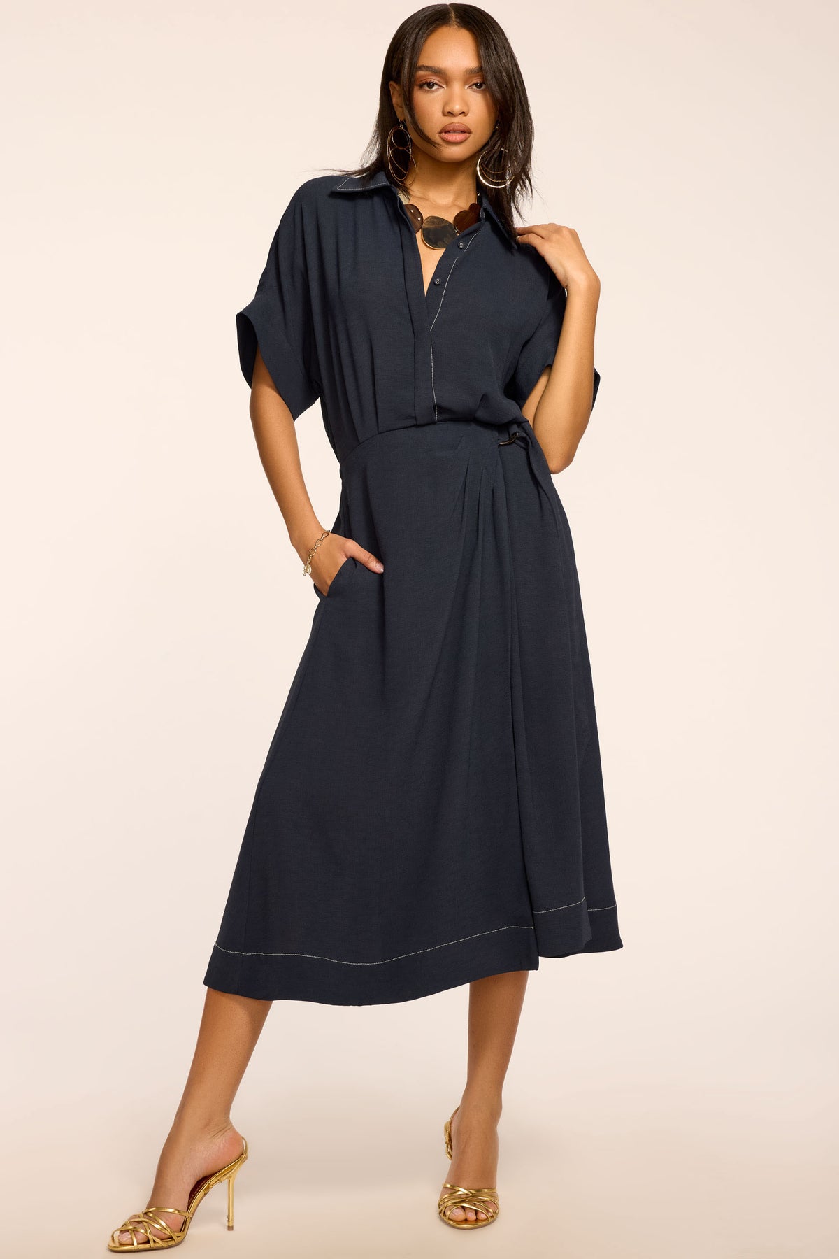 Sonnet Embroidered Midi Dress view 1