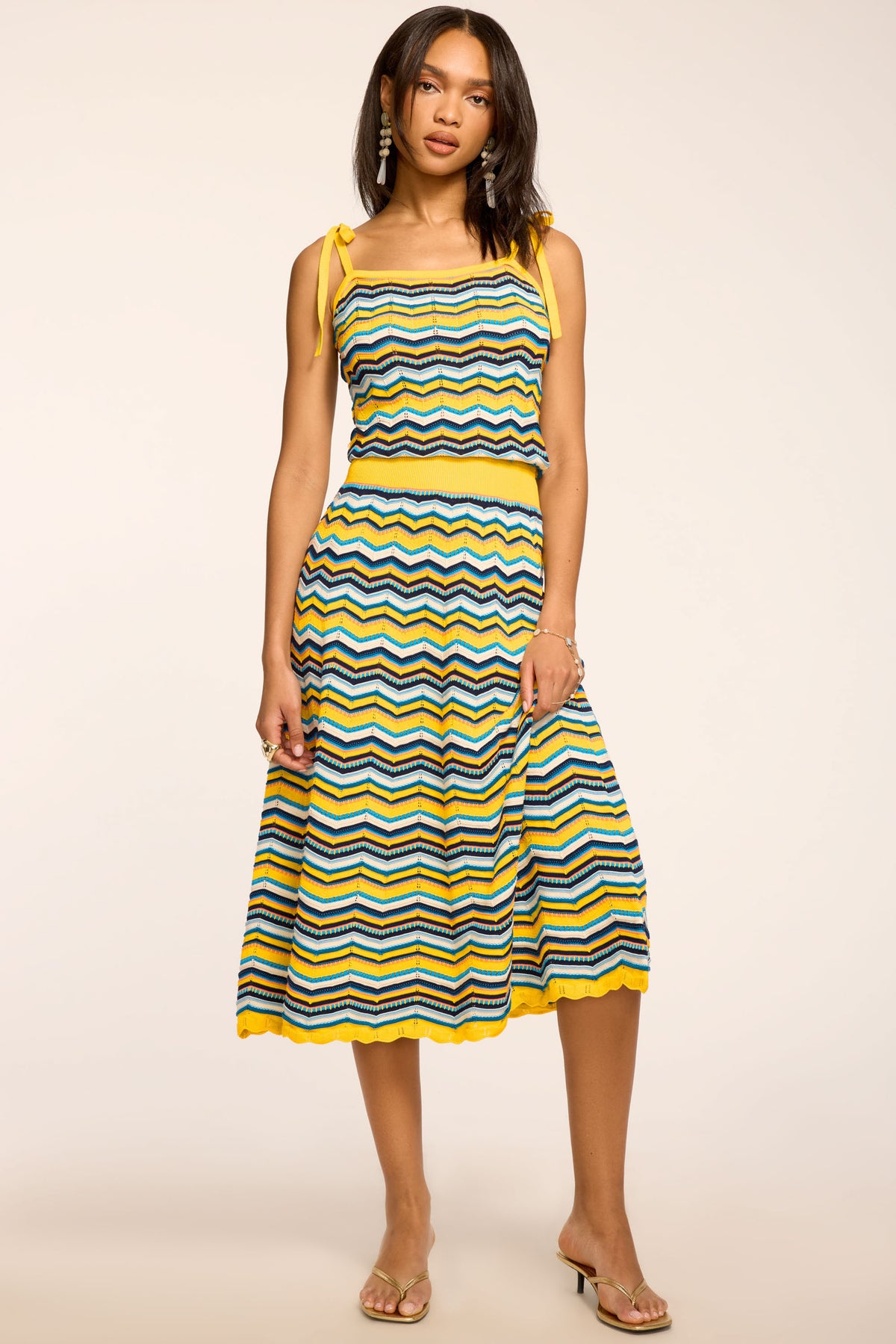 Cali Printed Midi Dress view 1