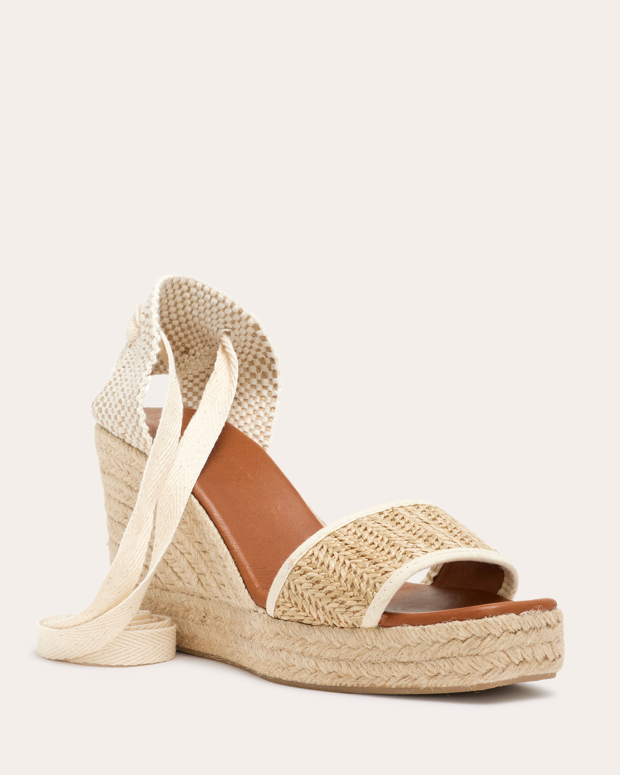 Maura Espadrille Wedge in white | Ramy Brook