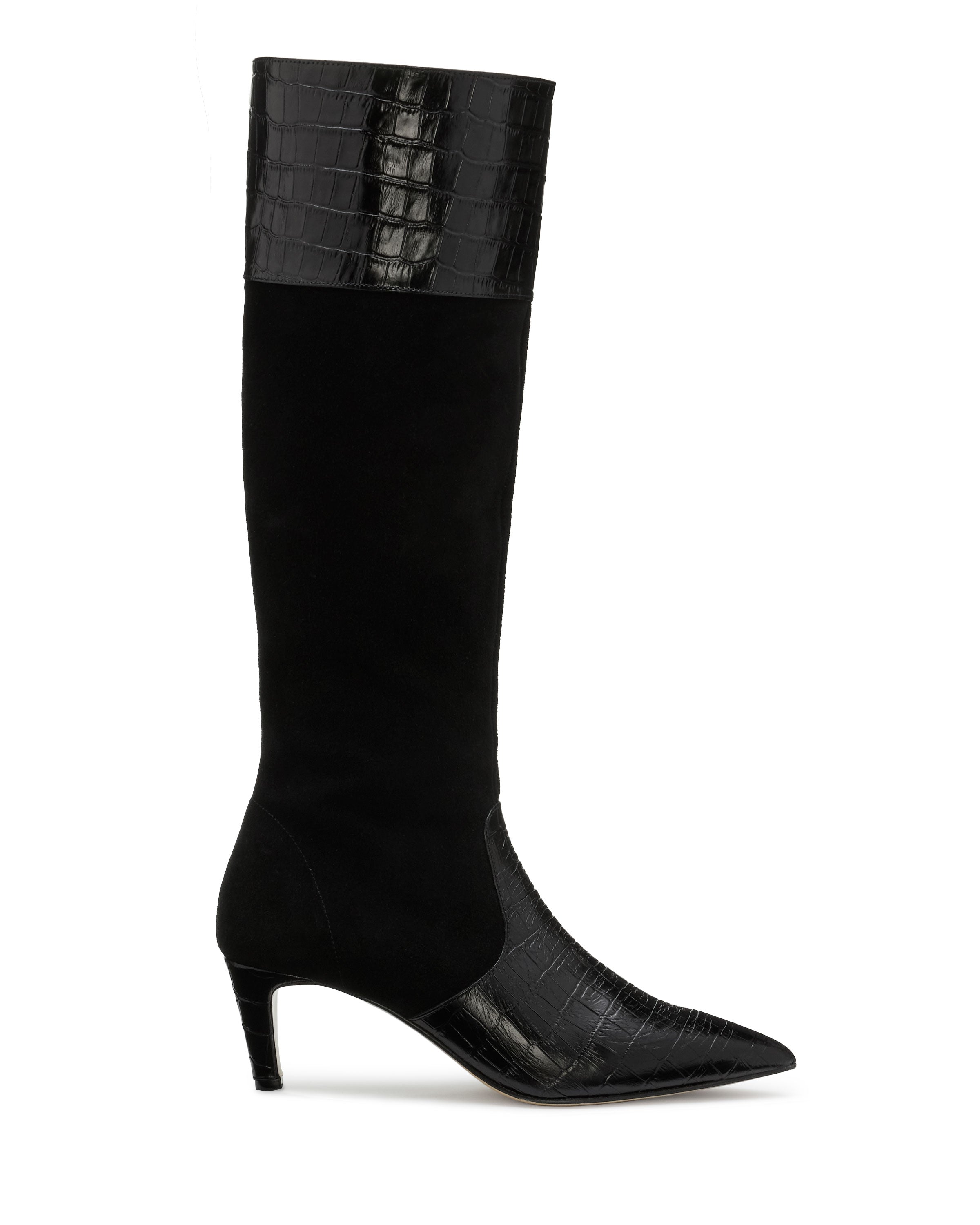 Cassie Heeled Boots in brown | Ramy Brook