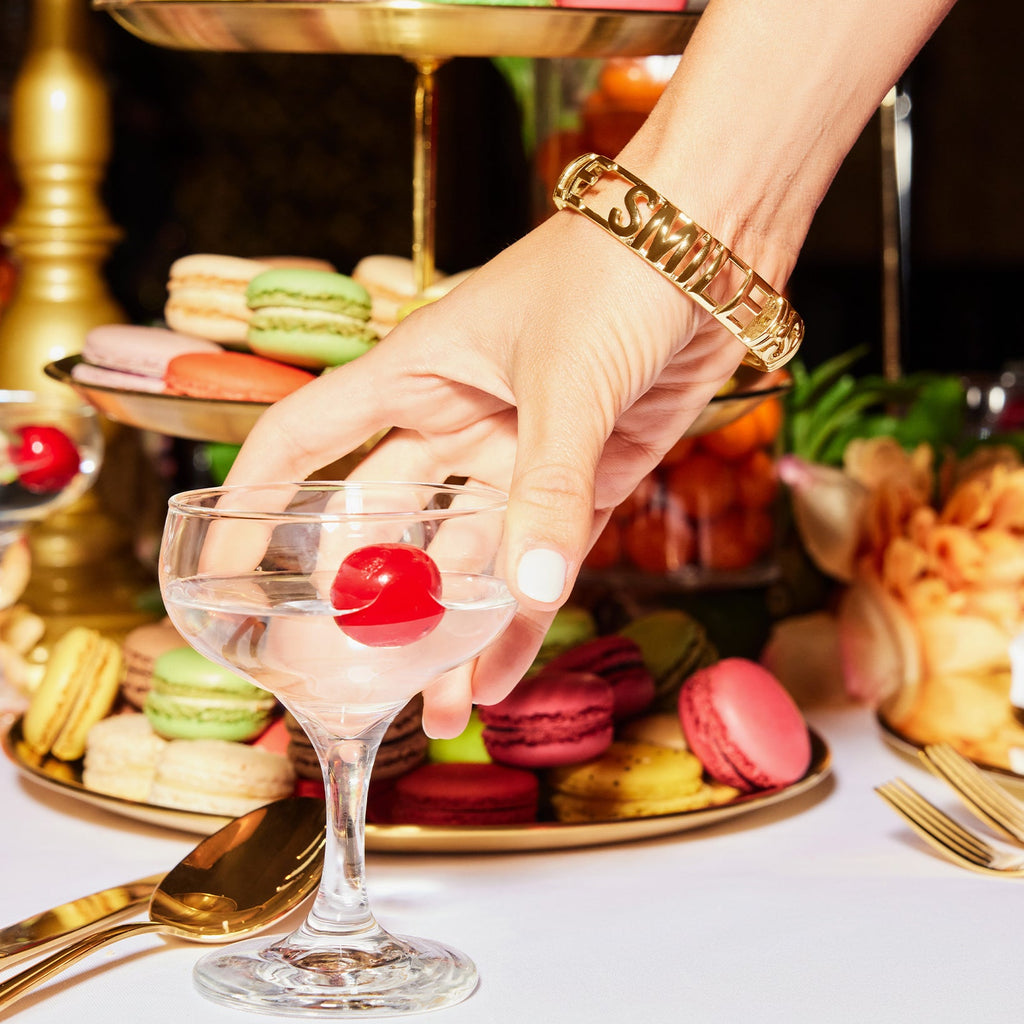 Ramy Brook Smile Bangle Bracelet - gold - image 8