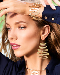 Mila Sparkle Lariat Necklace Gold - Ramy Brook