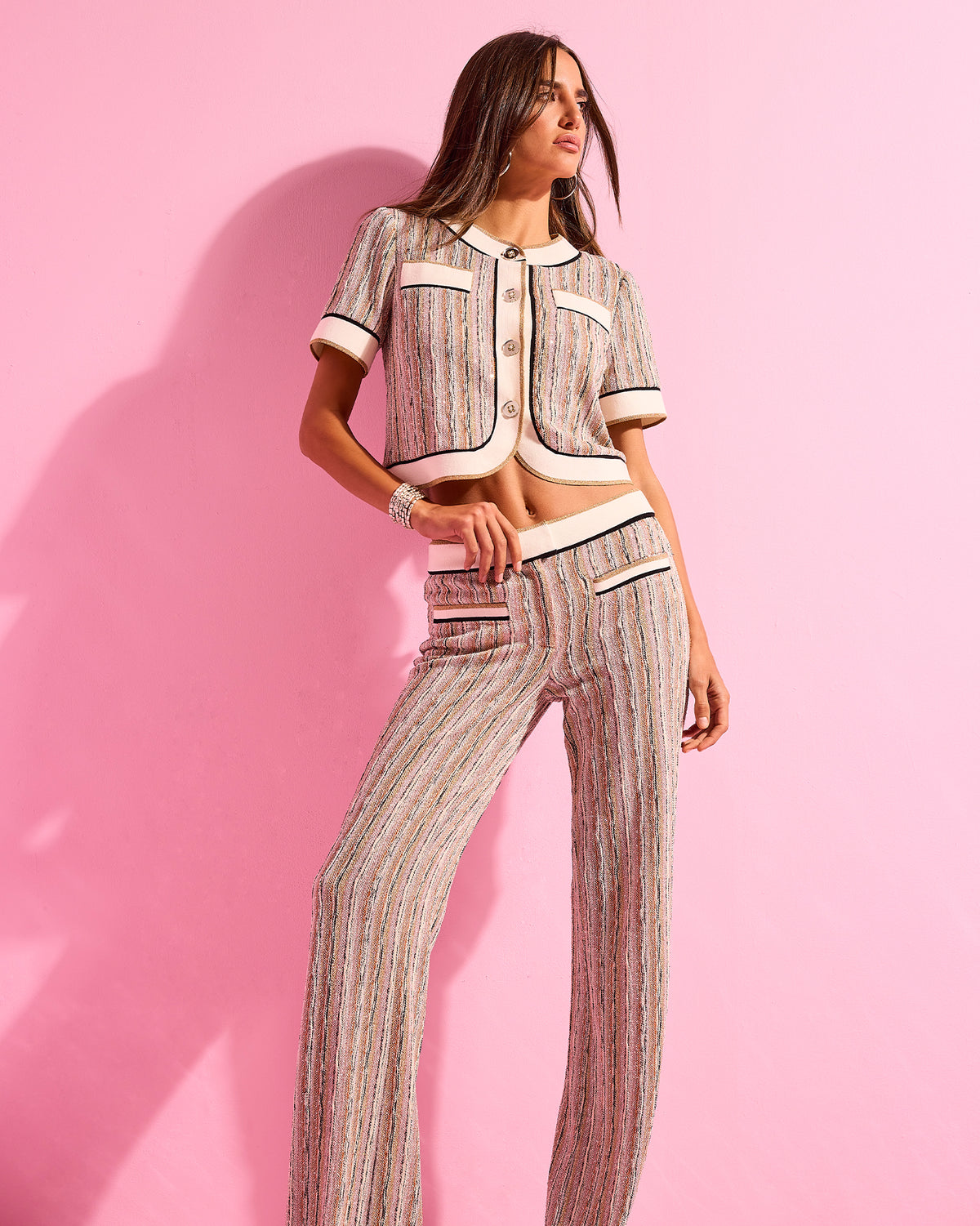 mamekurogouchiＦｌａｎｎｅｌ　Ｆｌａｒｅｄ　Ｔｒｏｕｓｅｒｓ mamekurogouchiFlannel Flared Trousers