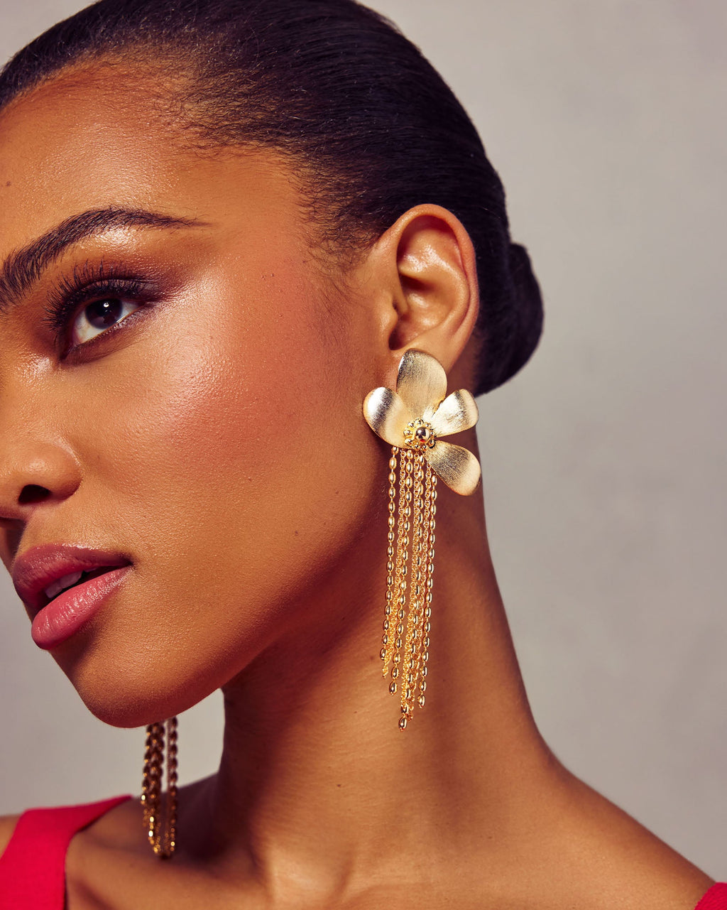 Ramy Brook Anaya Flower Drop Earrings in Gold - OS Ramy Brook Anaya Flower Drop Earrings in Gold - OS
