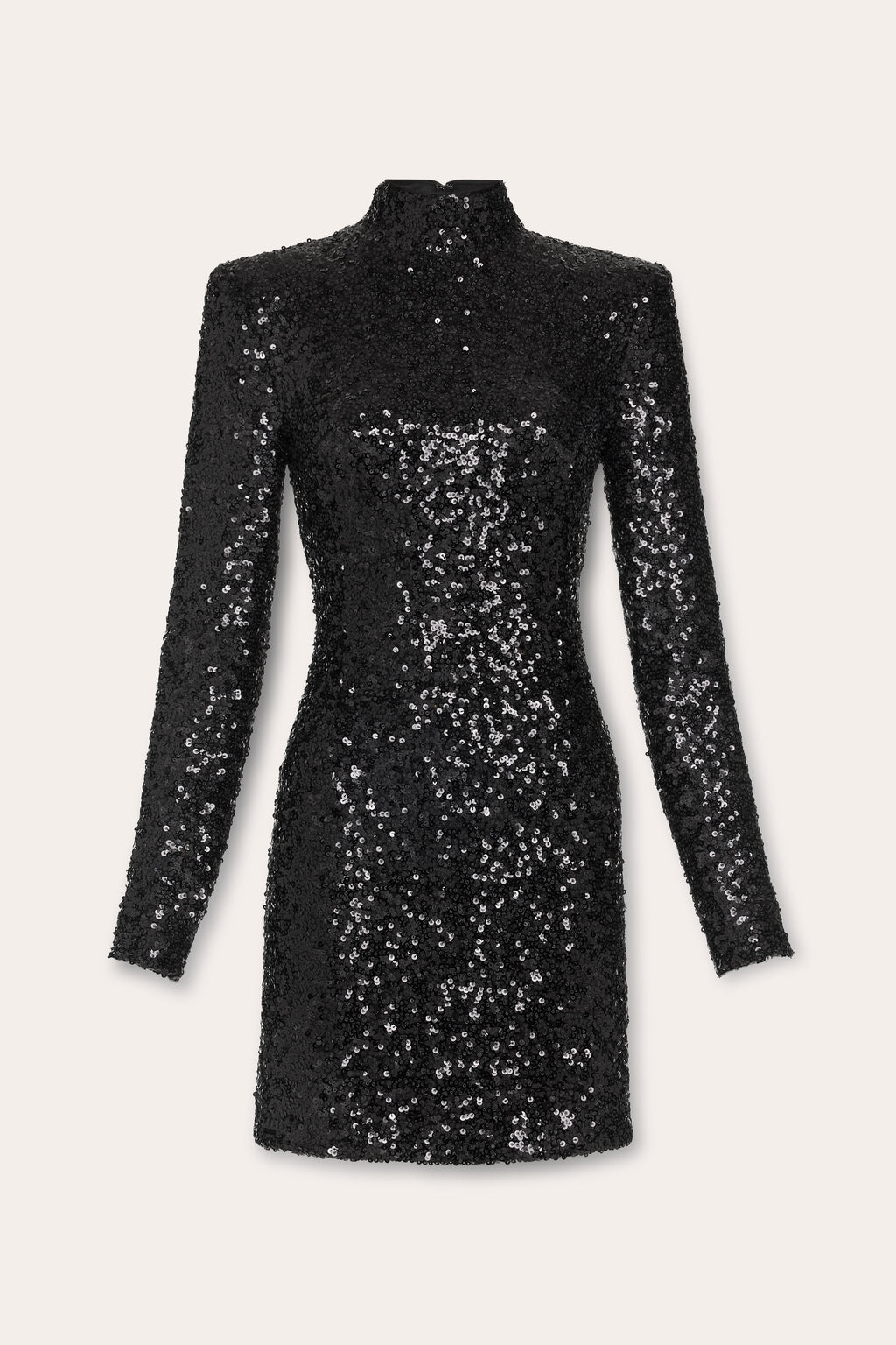 Glory Sequin Mini Dress in black sequin