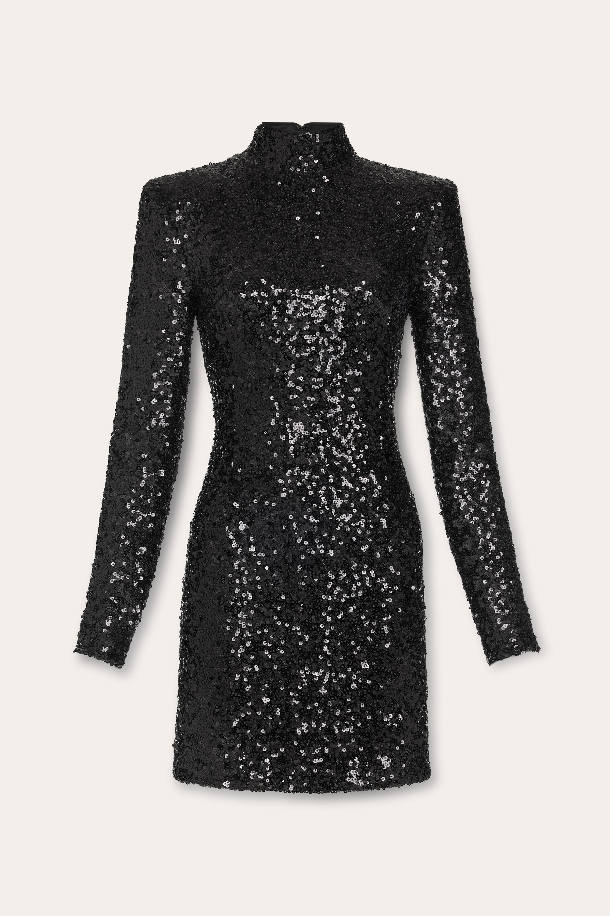 Glory Sequin Mini Dress - BLACK SEQUIN