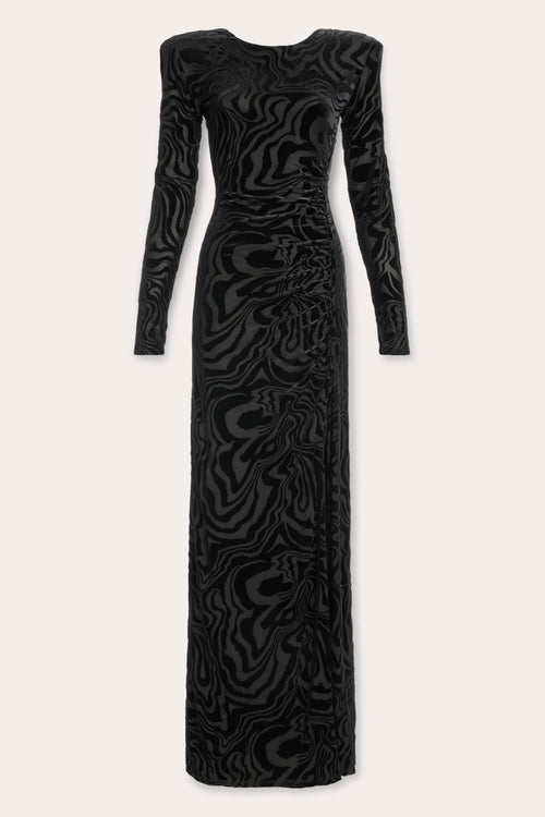 April Burnout Long Sleeve Maxi Dress view 5