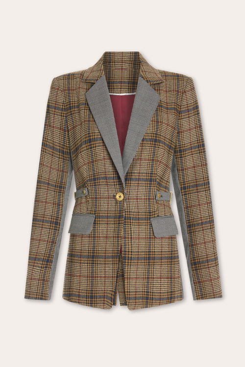 Bianca Plaid Blazer Jacket view 7