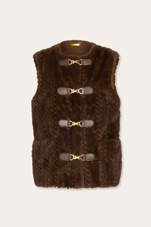 Minnie Faux Fur Vest view 7