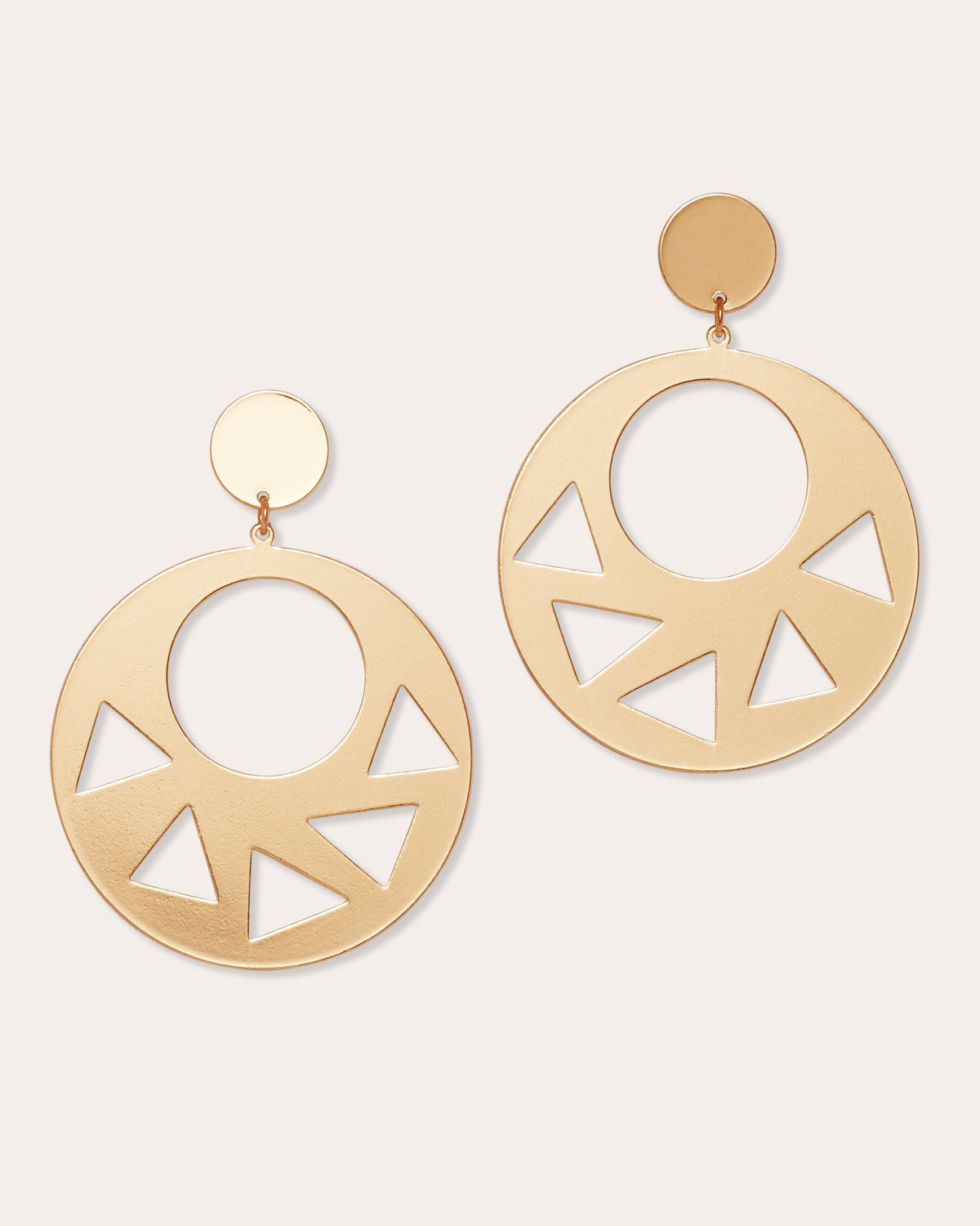 Dayana Cutout Disc Earrings view 1