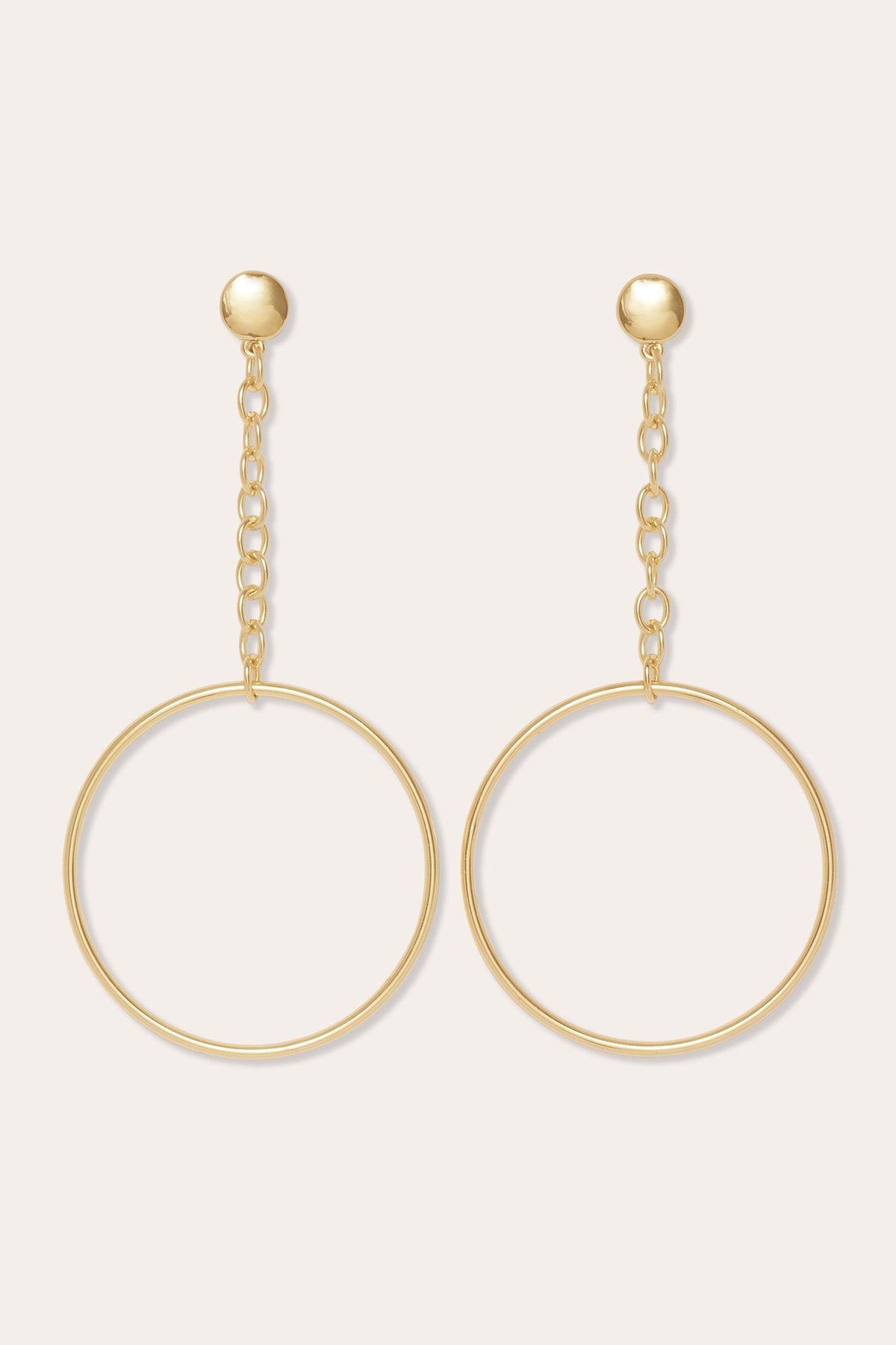 Lea Teardrop Hoop Earrings view 1
