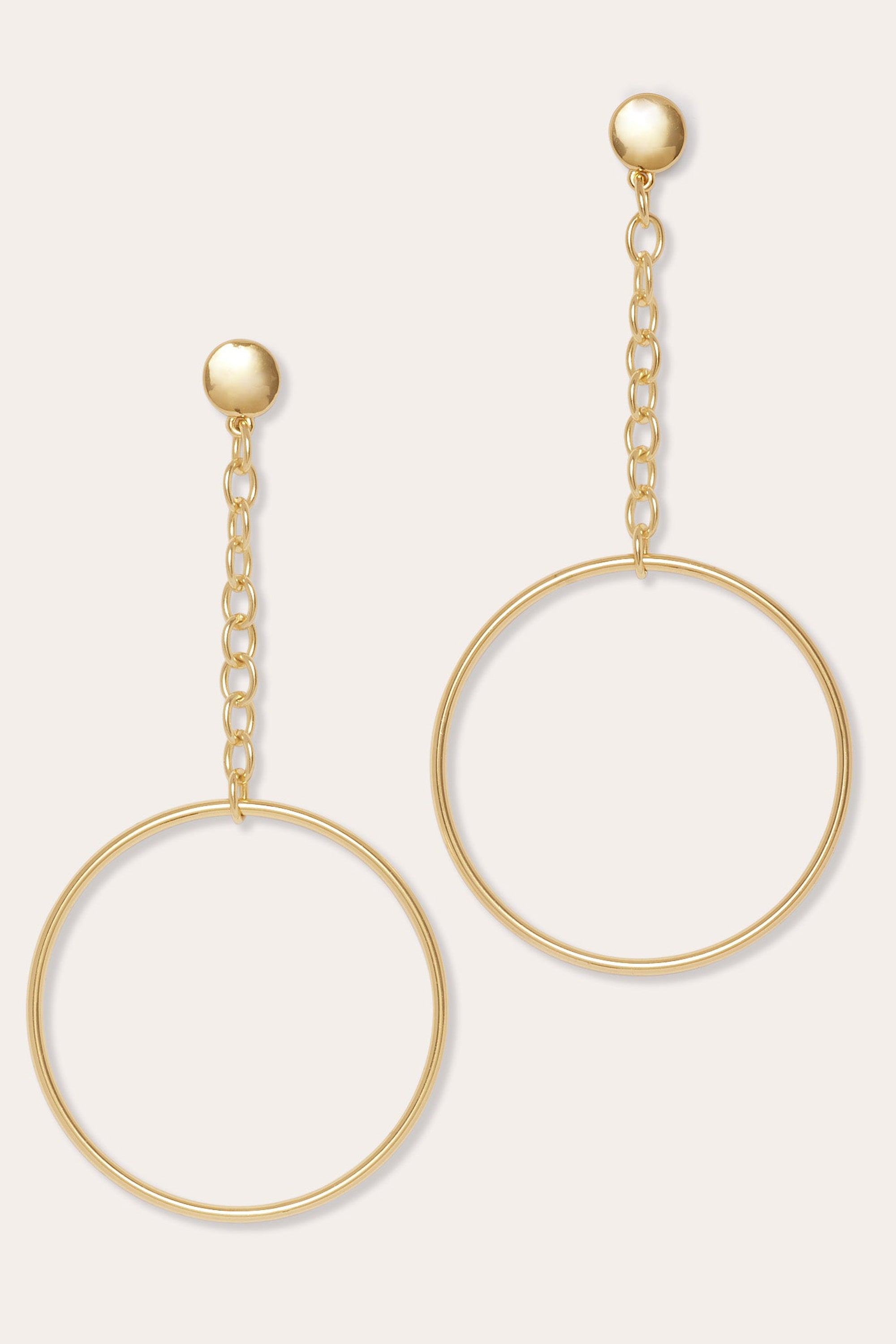 Lea Teardrop Hoop Earrings in gold | Ramy Brook