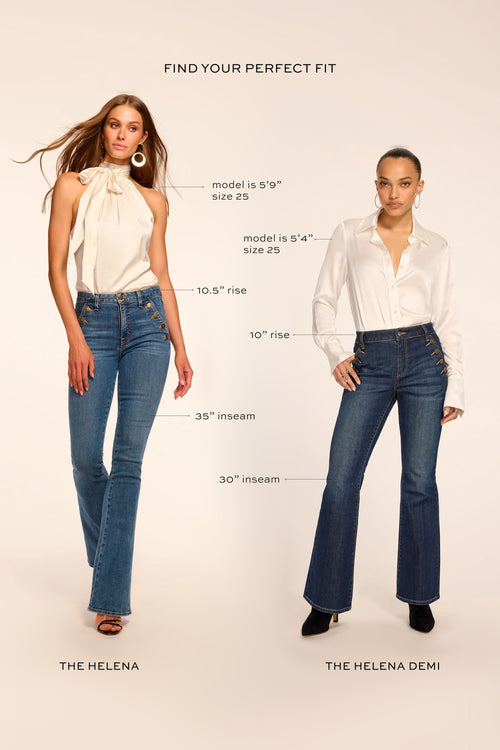 Helena High-Rise Demi Flare Jean view 6