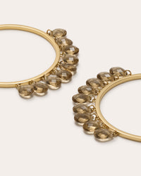 Jazmine Oval Earrings Gold - Ramy Brook